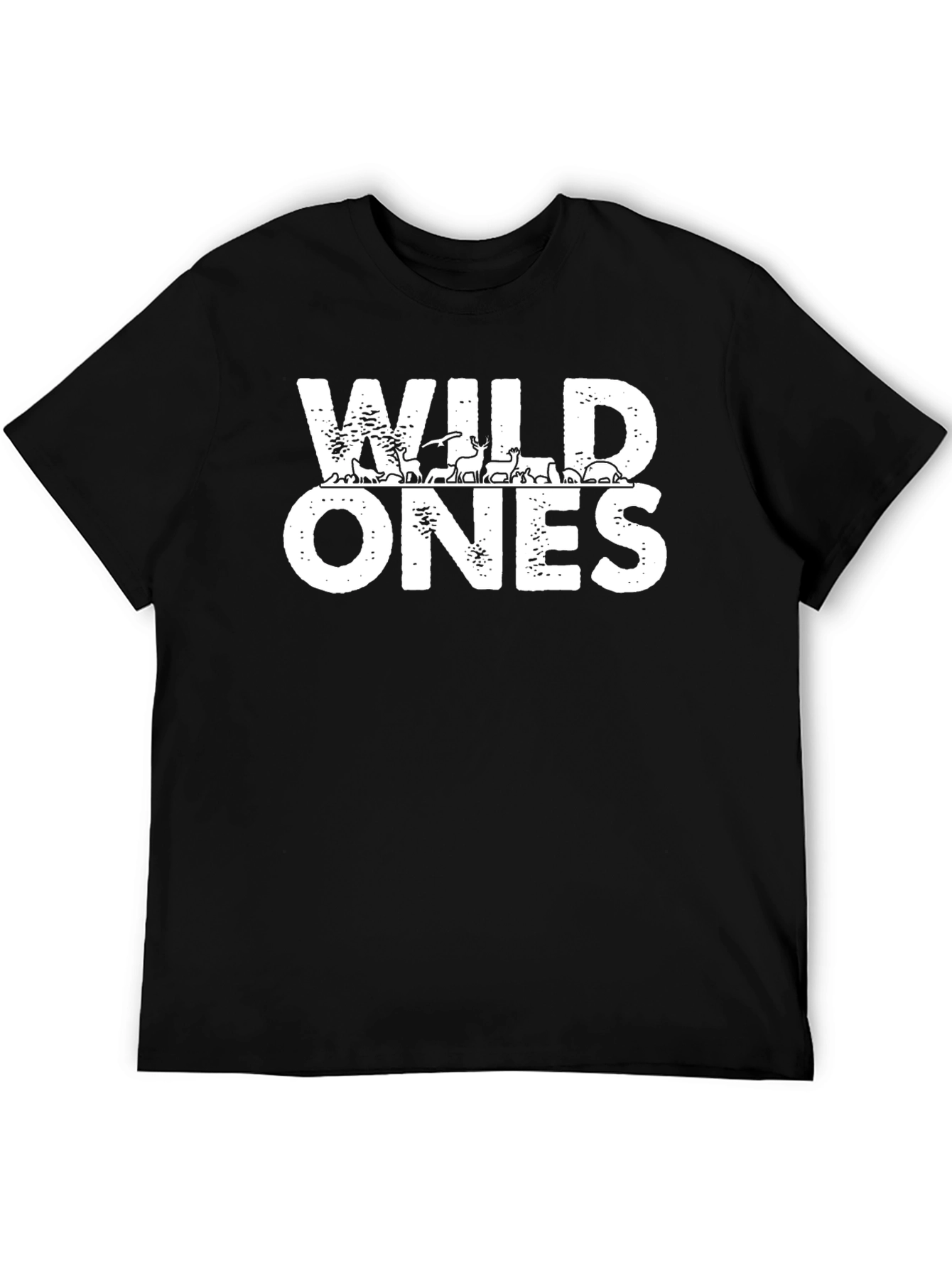 Black Wild Ones Graphic Tee - Black Casual Shirt view 5