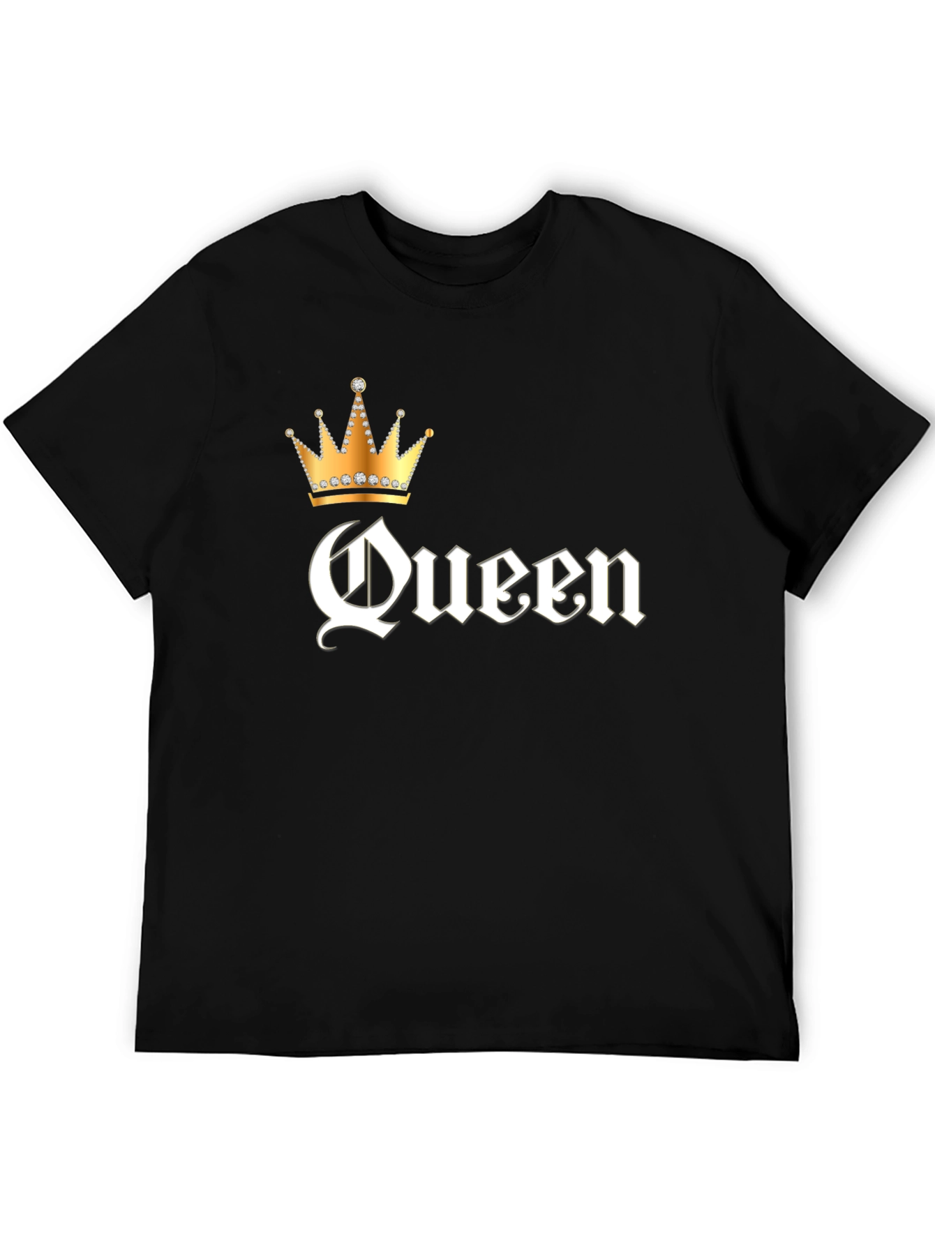 Black Queen Crown Graphic Black T-Shirt view 5