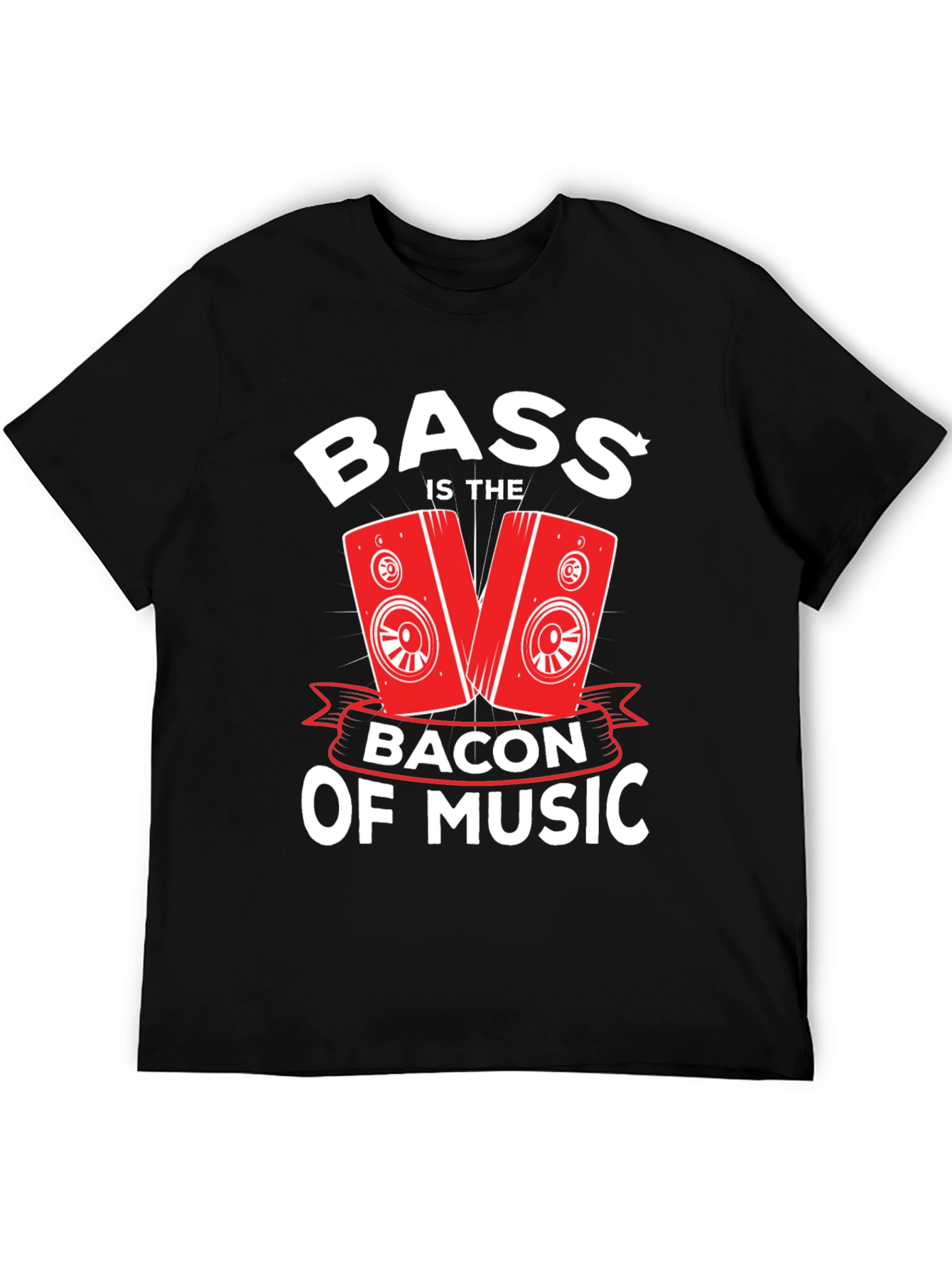 Black Bass Is The Bacon Of Music T-Shirt view 5