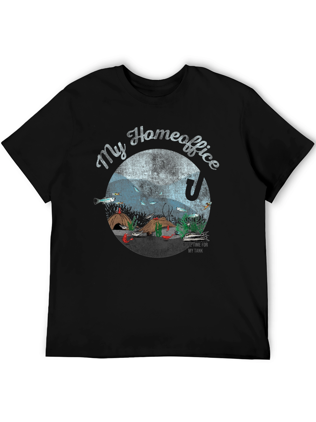 Black My Homeoffice Aquarium Graphic Tee view 5