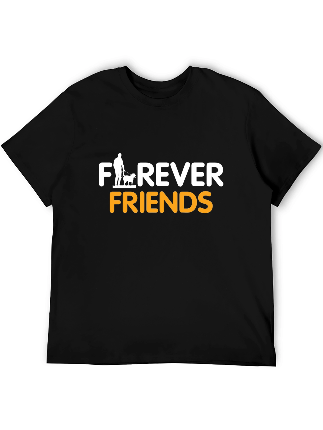 Black Forever Friends T-Shirt - Dog Lover Apparel view 5