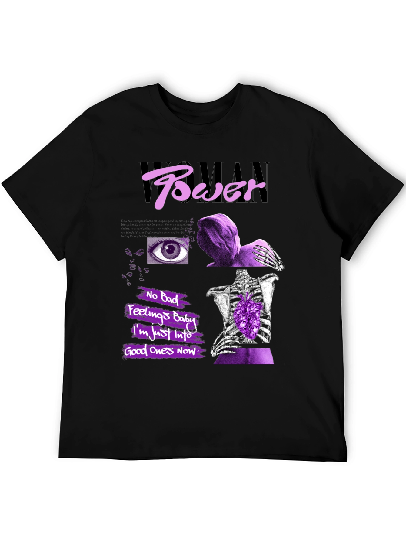 Woman Power Graphic Print T-Shirt - 5