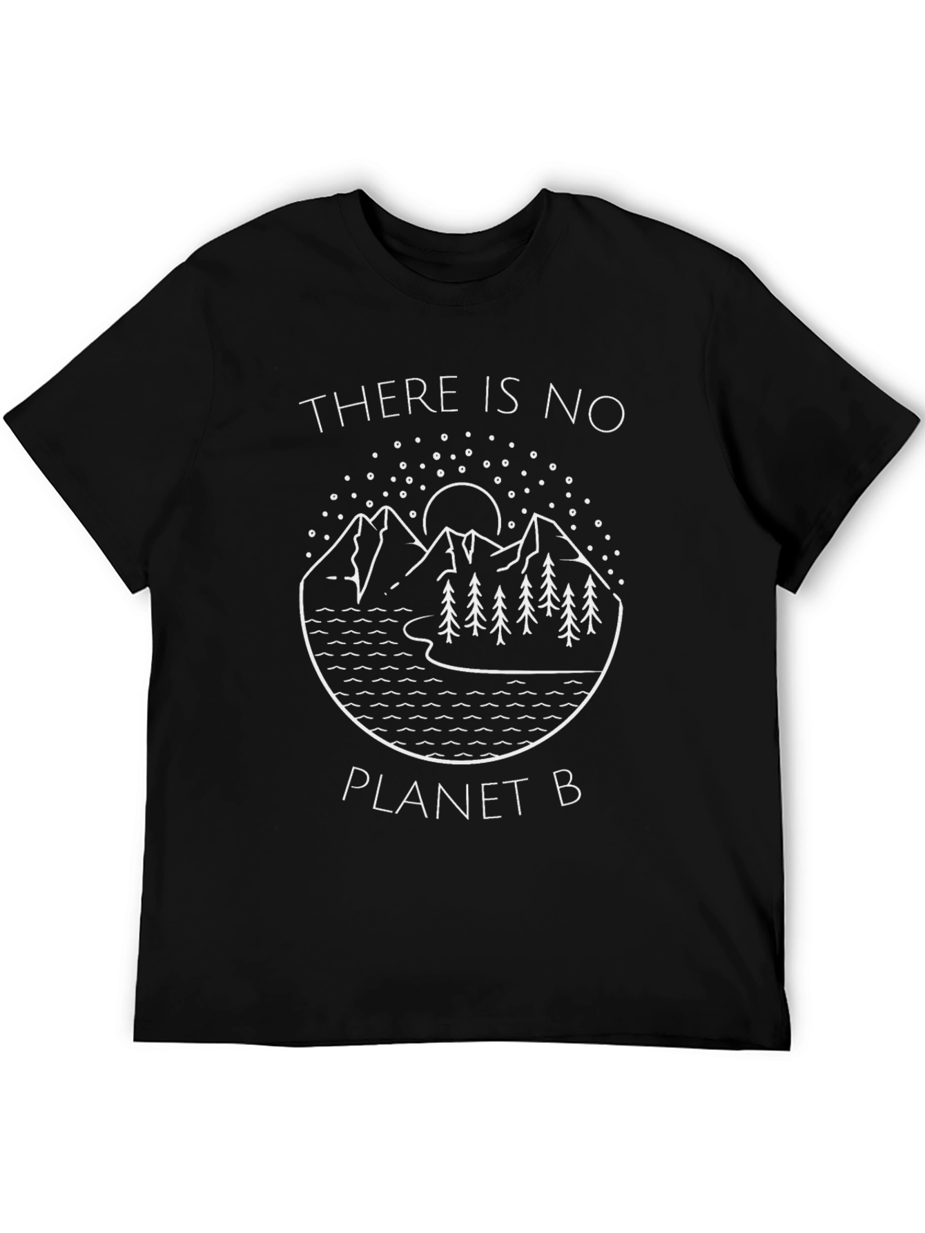 Black There is No Planet B Graphic Tee view 5