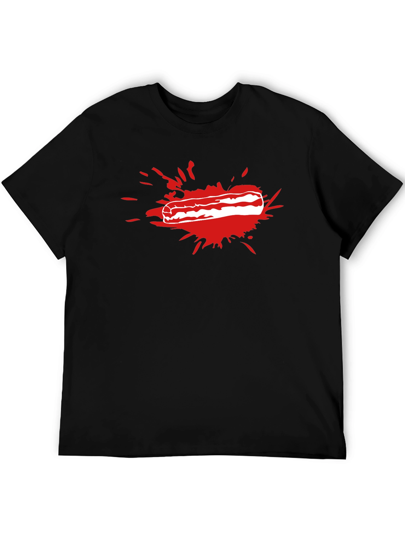 Bacon Splash T-Shirt - Funny Food Tee - 5