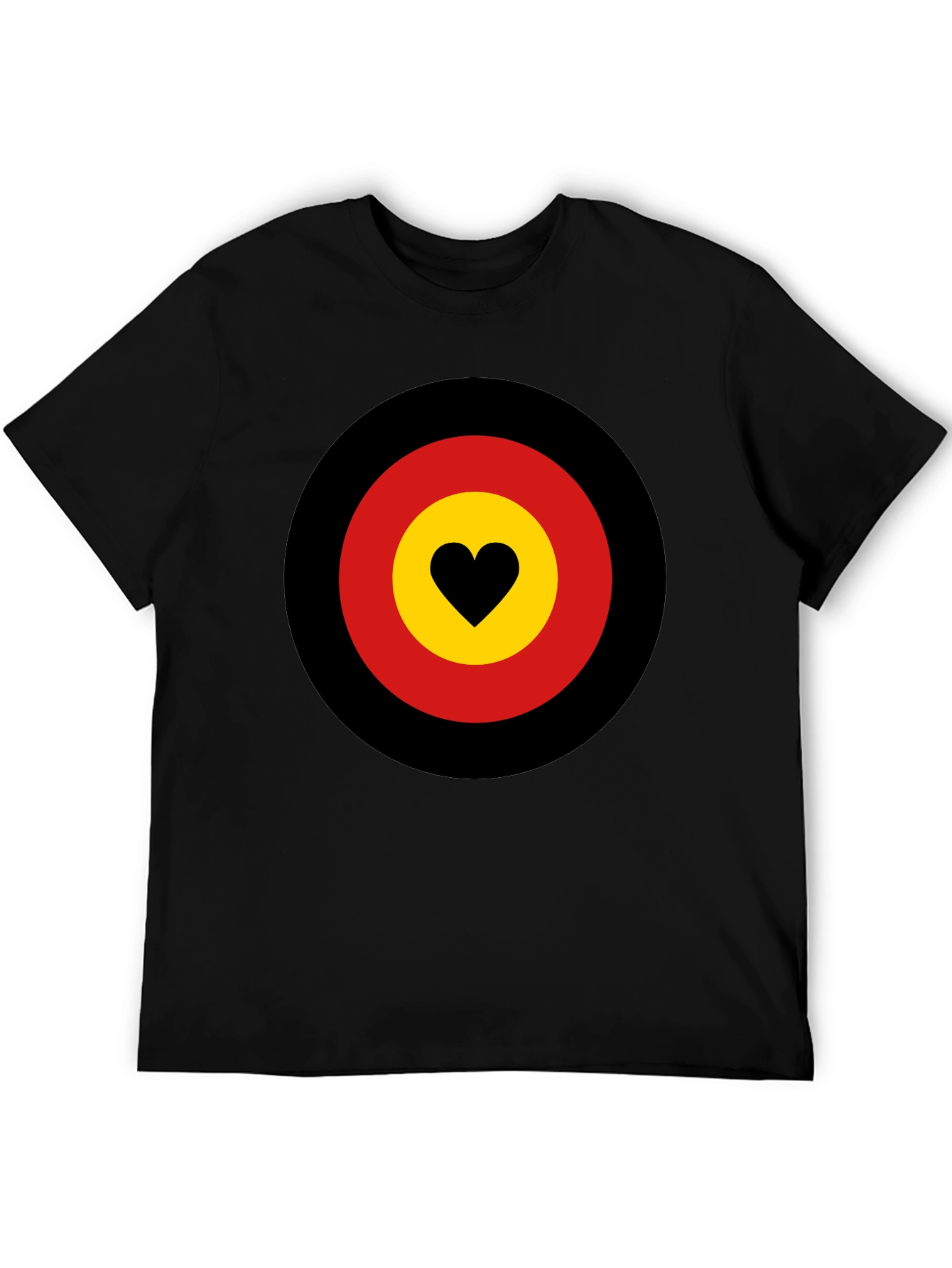 Black Heart Target Graphic Tee - Black view 5