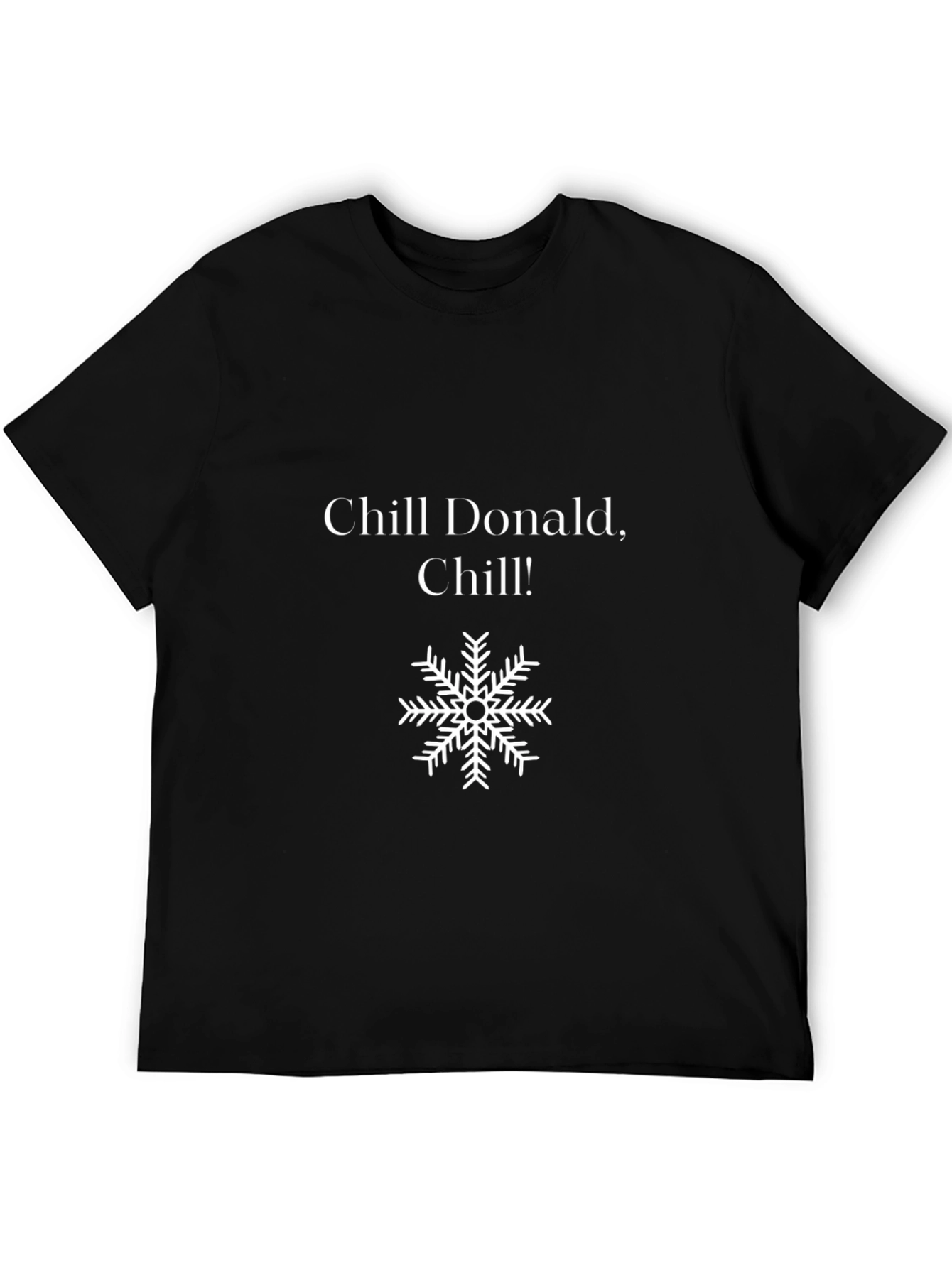 Black Chill Donald Graphic Tee - Black Crew Neck T-Shirt view 5