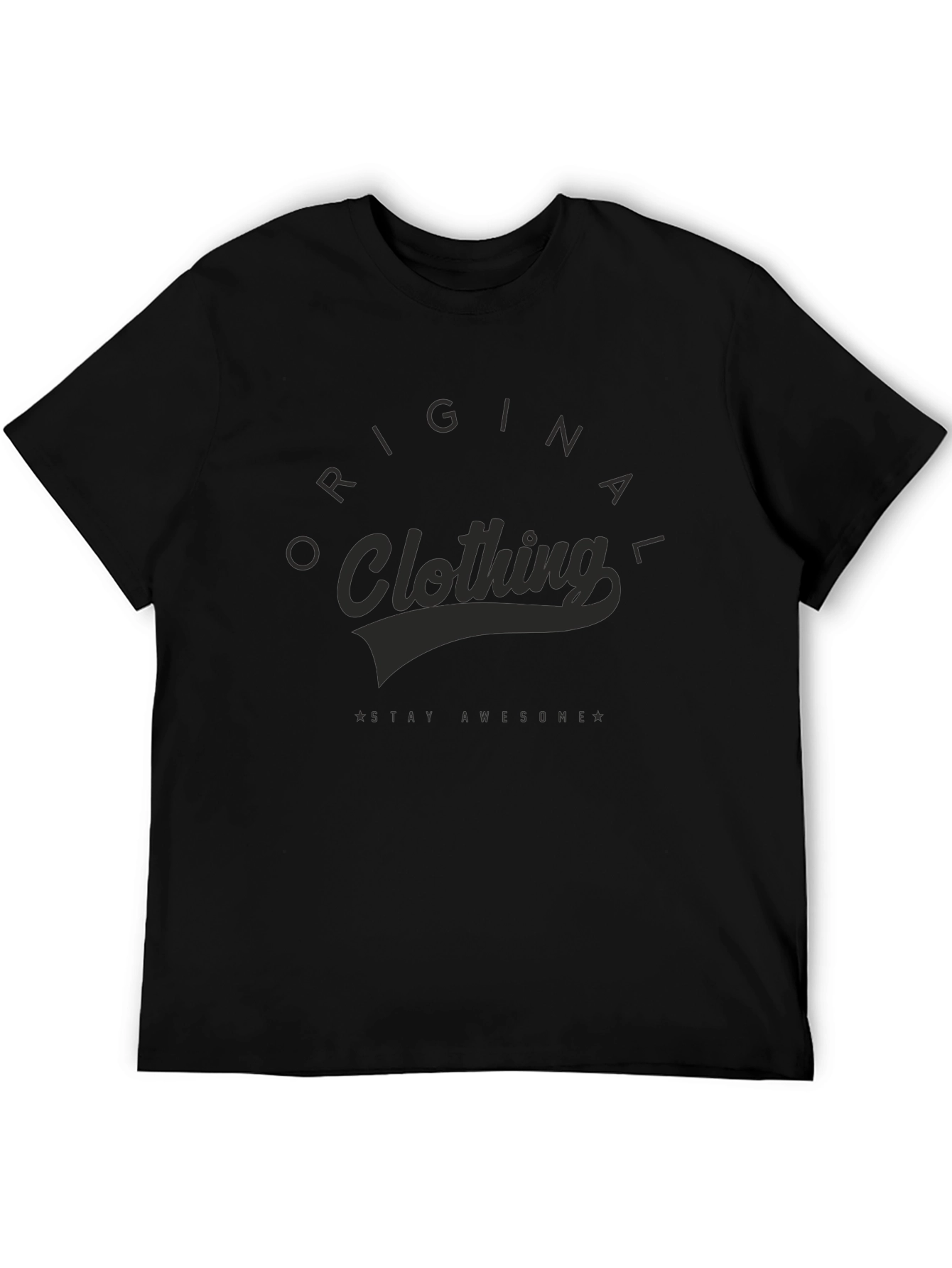 Black Original Clothing Graphic Tee - Soft Cotton Blend view 5