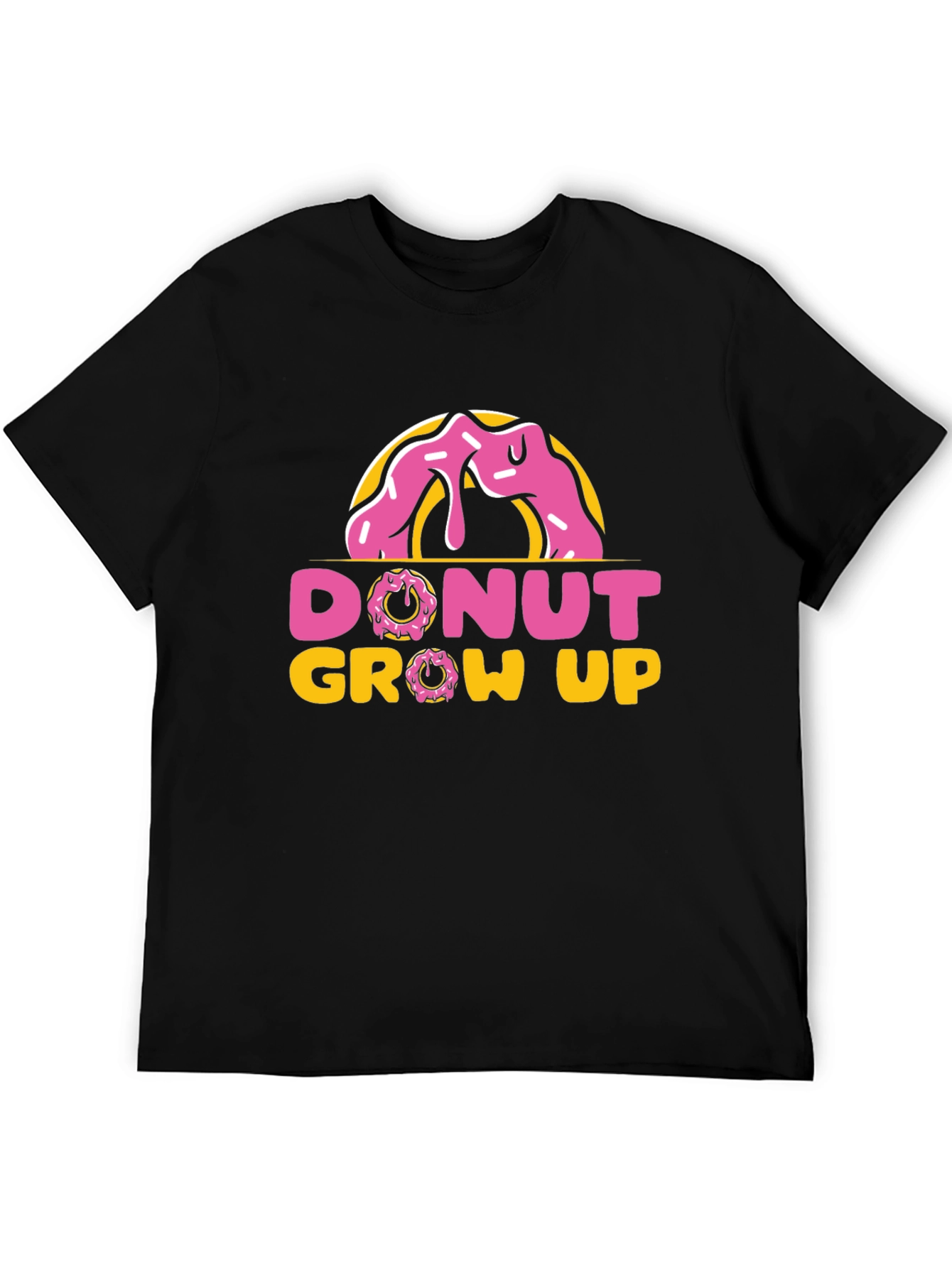 Black Donut Grow Up Black T-Shirt view 5