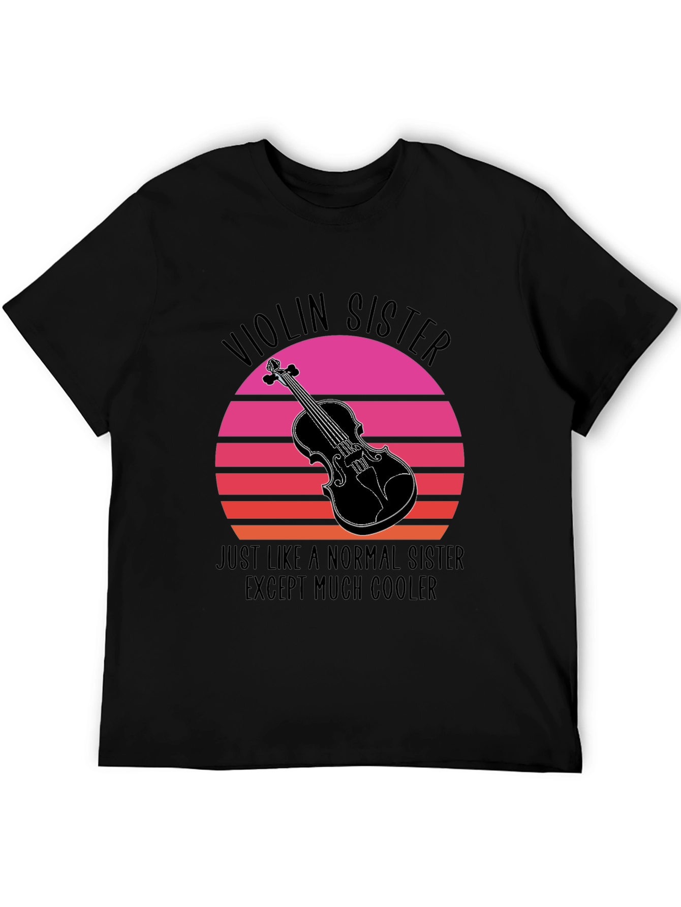 Black Violin Sister T-Shirt: Cool Music Lover Tee view 5