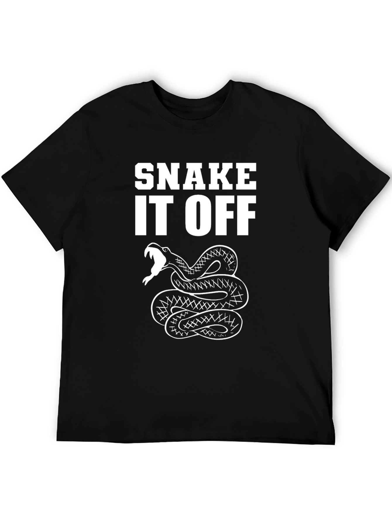 Black Snake It Off Graphic T-Shirt - Black view 5