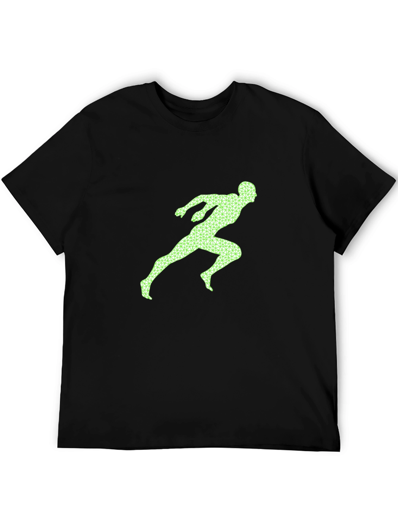 Black Runner Graphic Tee - Black Casual Shirt view 5