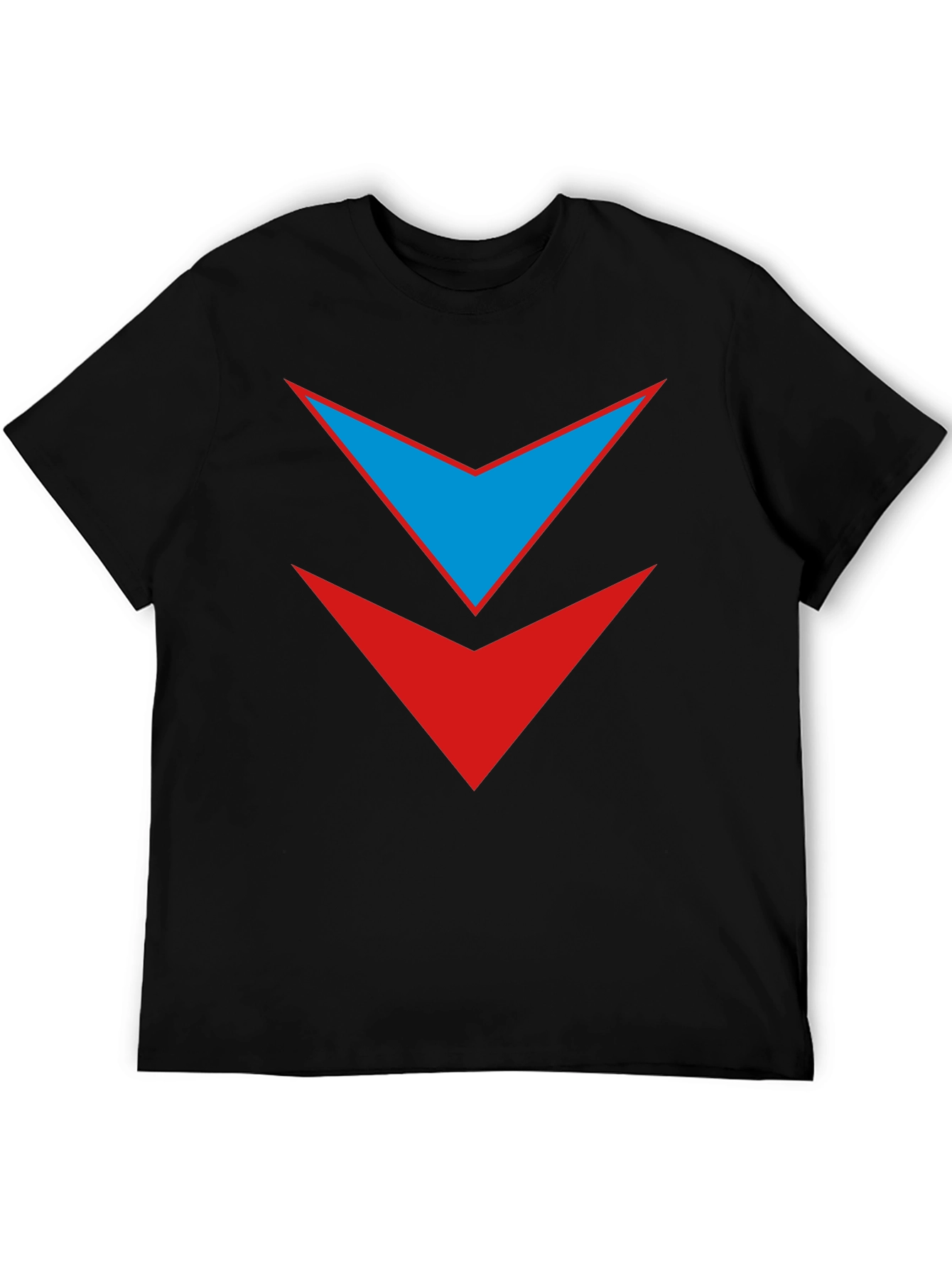 Black Dual Arrow Graphic Tee - Stylish Casual Wear view 5