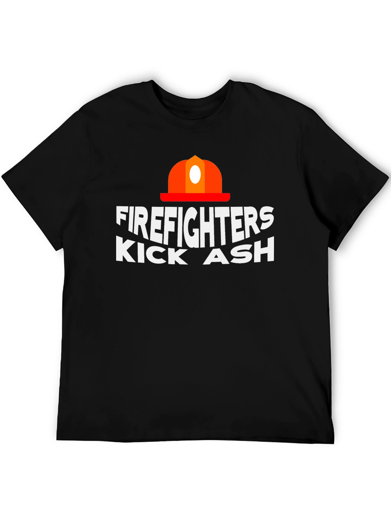 Black Firefighters Kick Ash Graphic Tee view 5