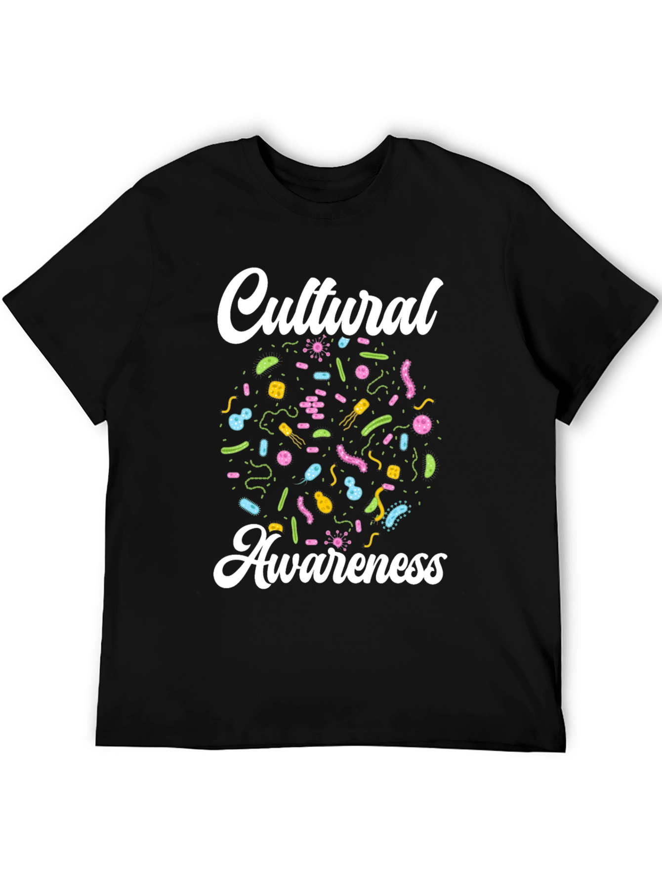 Black Cultural Awareness T-Shirt - Black, Graphic Tee view 5