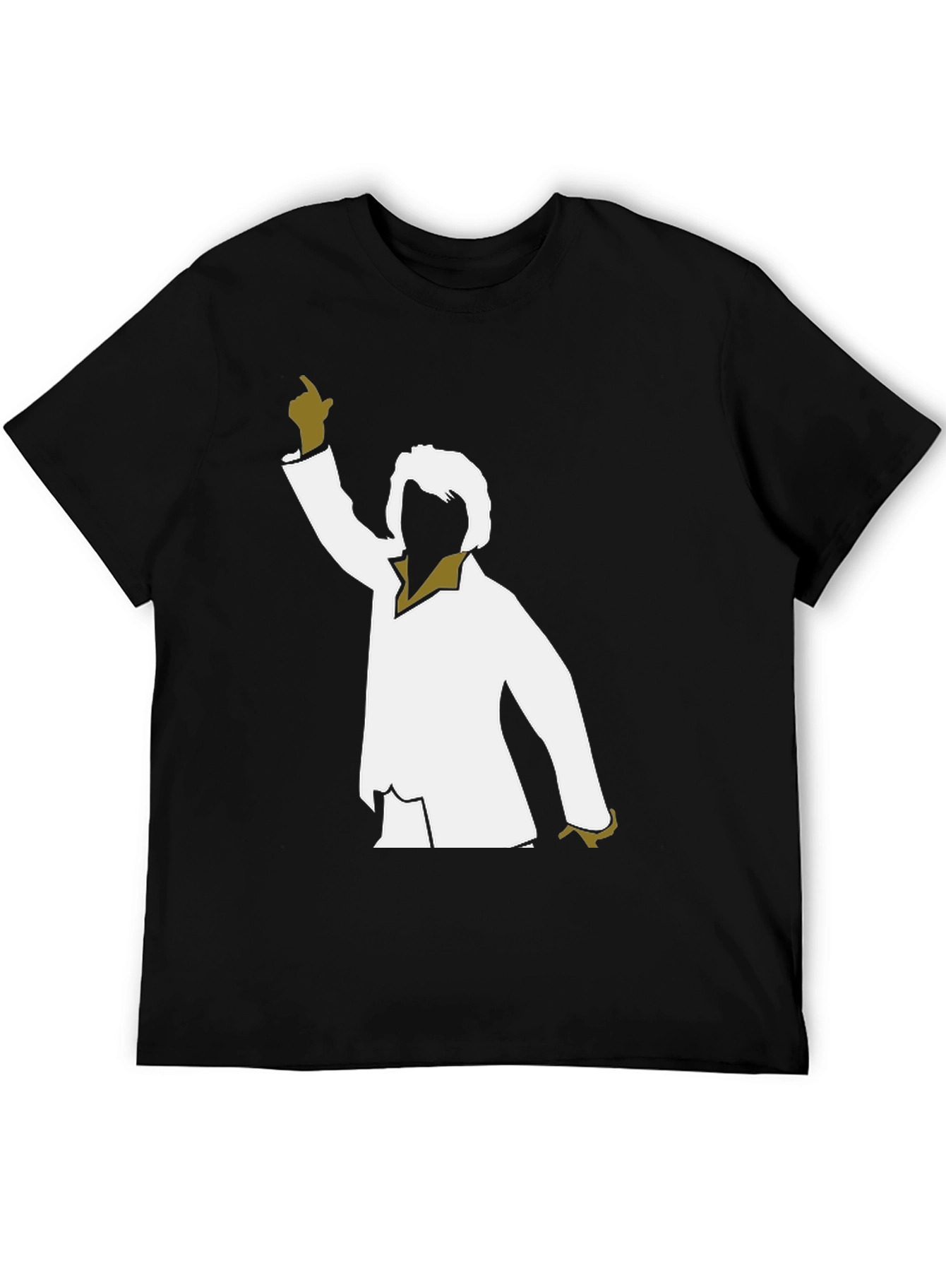 Black Disco Fever T-Shirt - Retro Dance Tee view 5