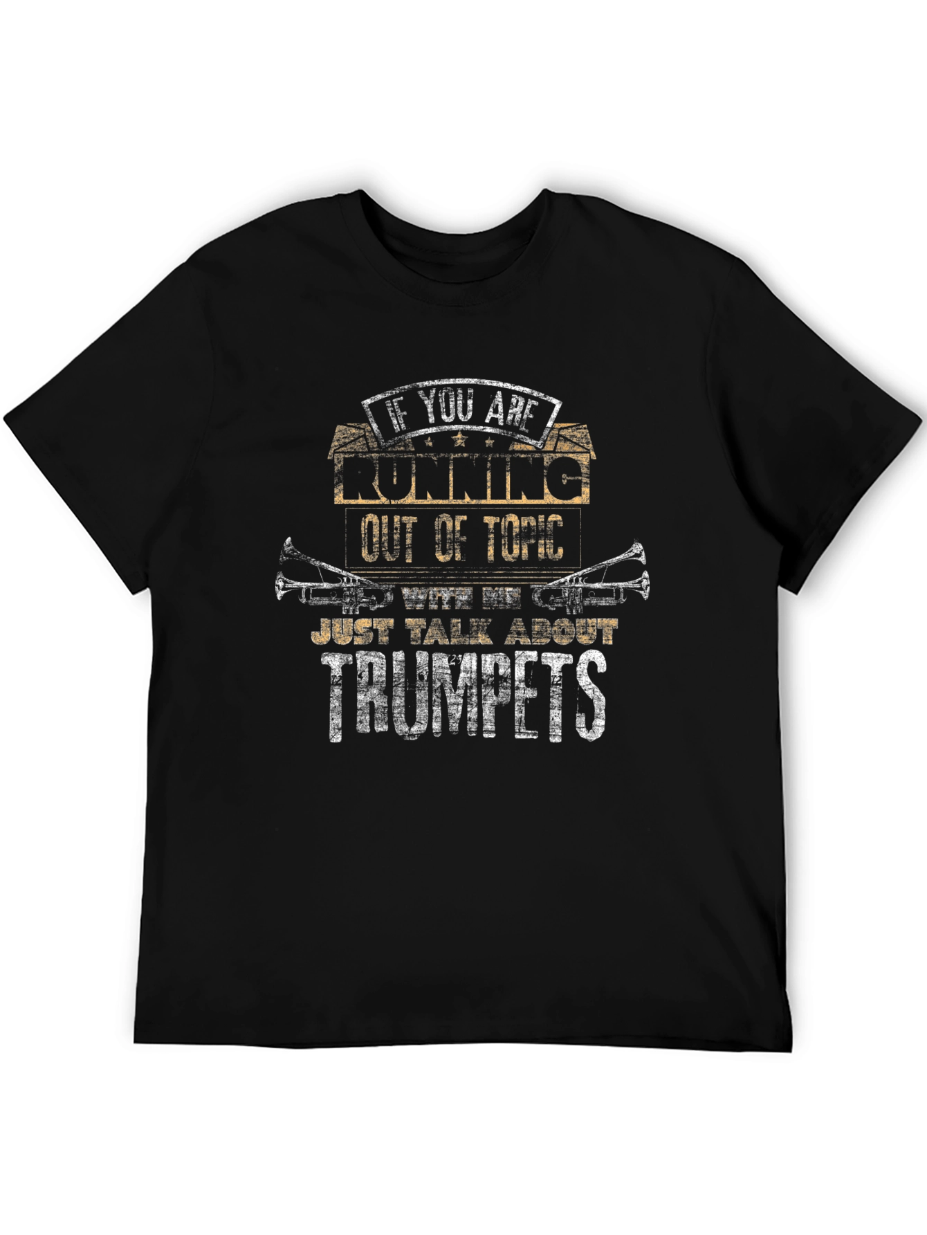Black Talk About Trumpets T-Shirt view 5