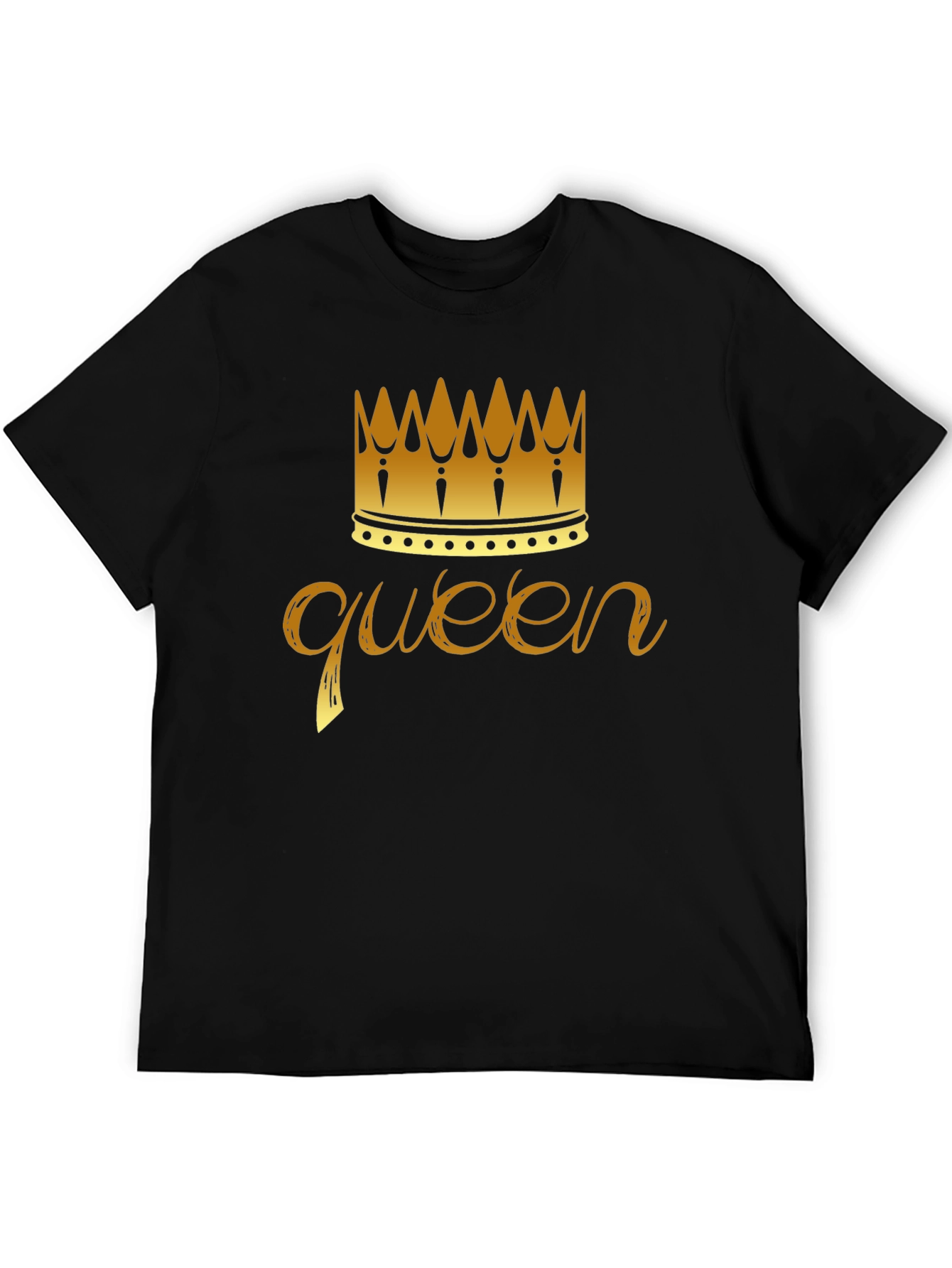 Queen Crown Graphic T-Shirt - Black - 5