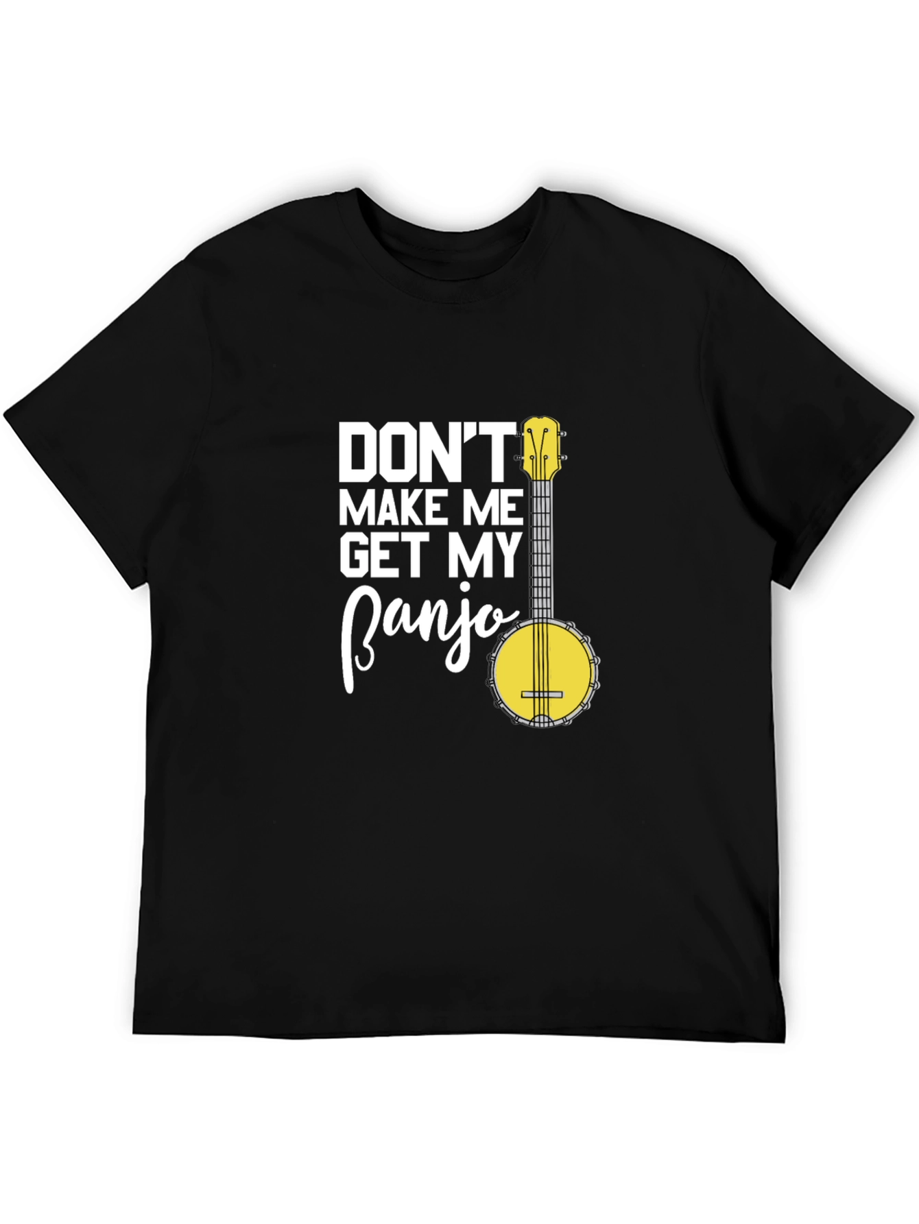 Black Don't Make Me Get My Banjo Graphic T-Shirt view 5