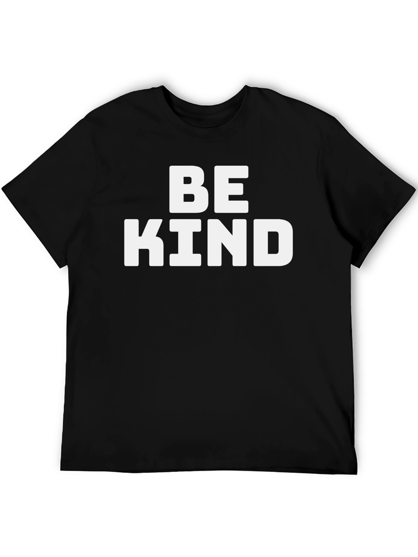 Black Be Kind Graphic Tee - Soft Cotton Blend Shirt view 5