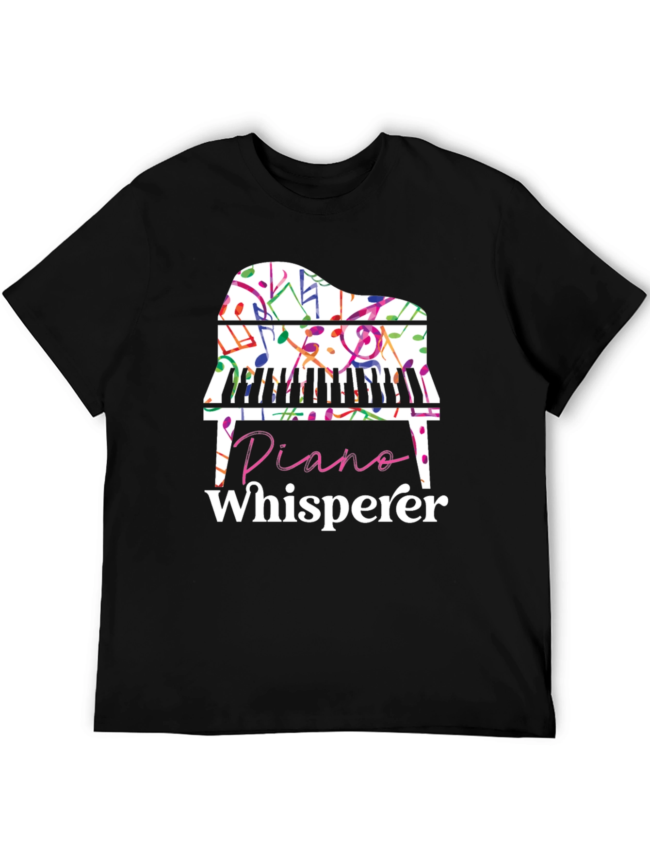 Black Piano Whisperer T-Shirt view 5