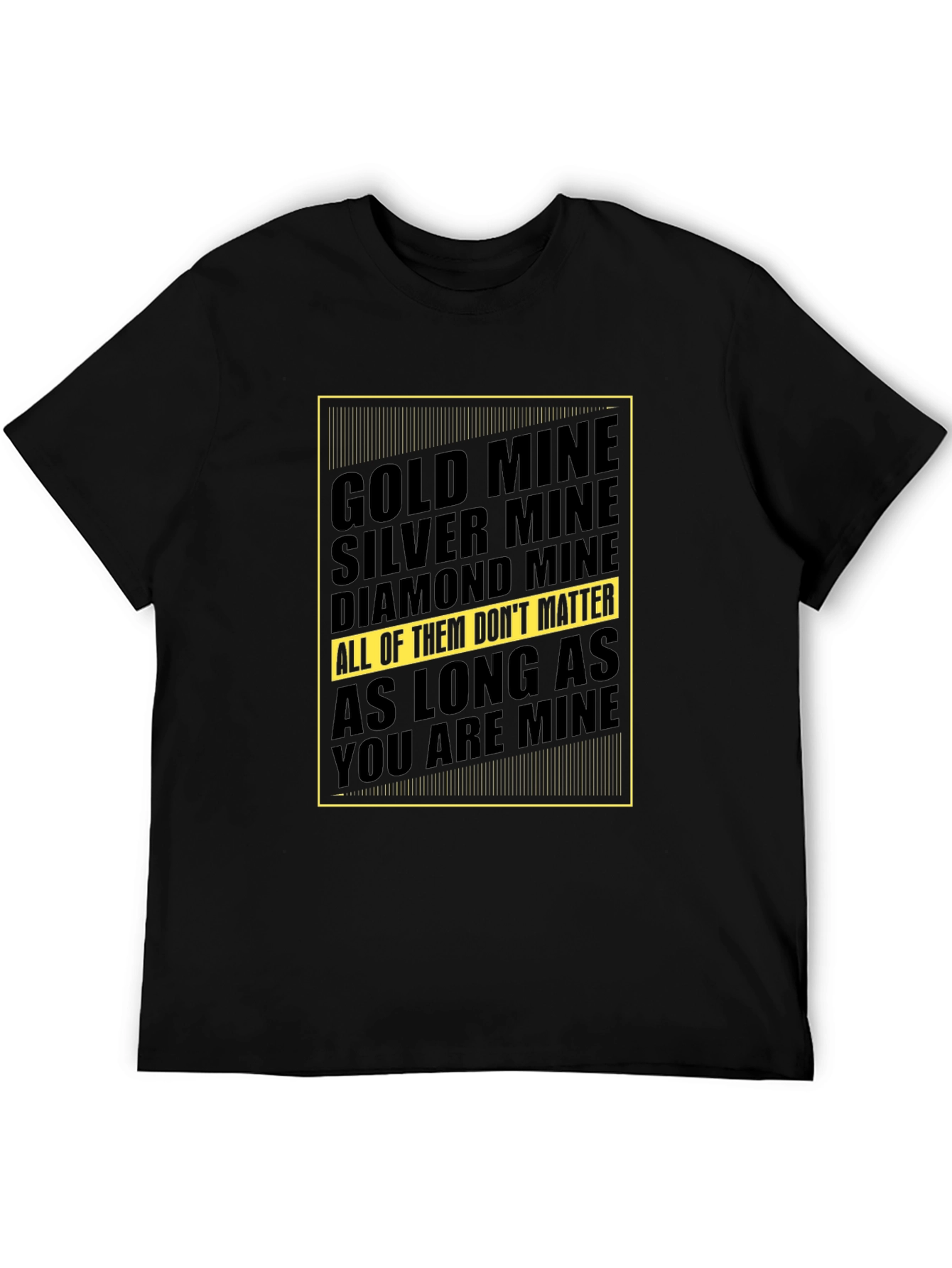 Black Mine Graphic Tee - Gold, Silver, Diamond view 5