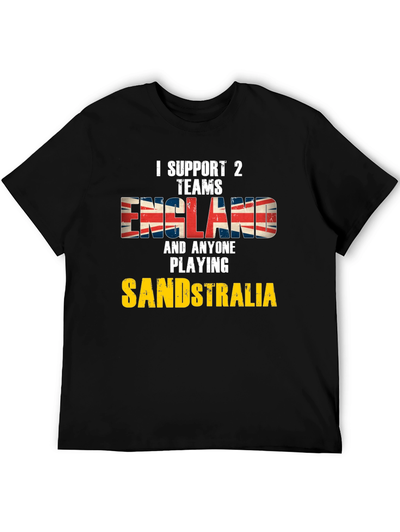 Black Funny England Cricket Fan T-Shirt view 5
