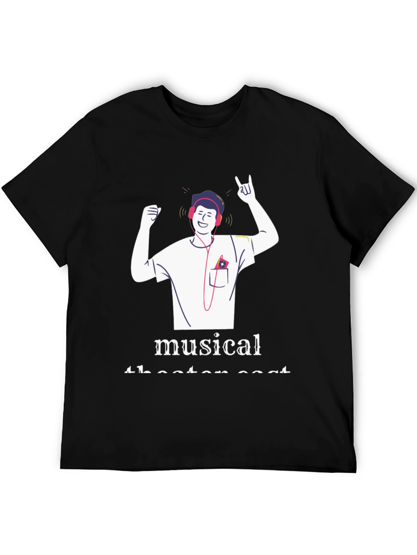 Black Musical Theater Cast T-Shirt view 5