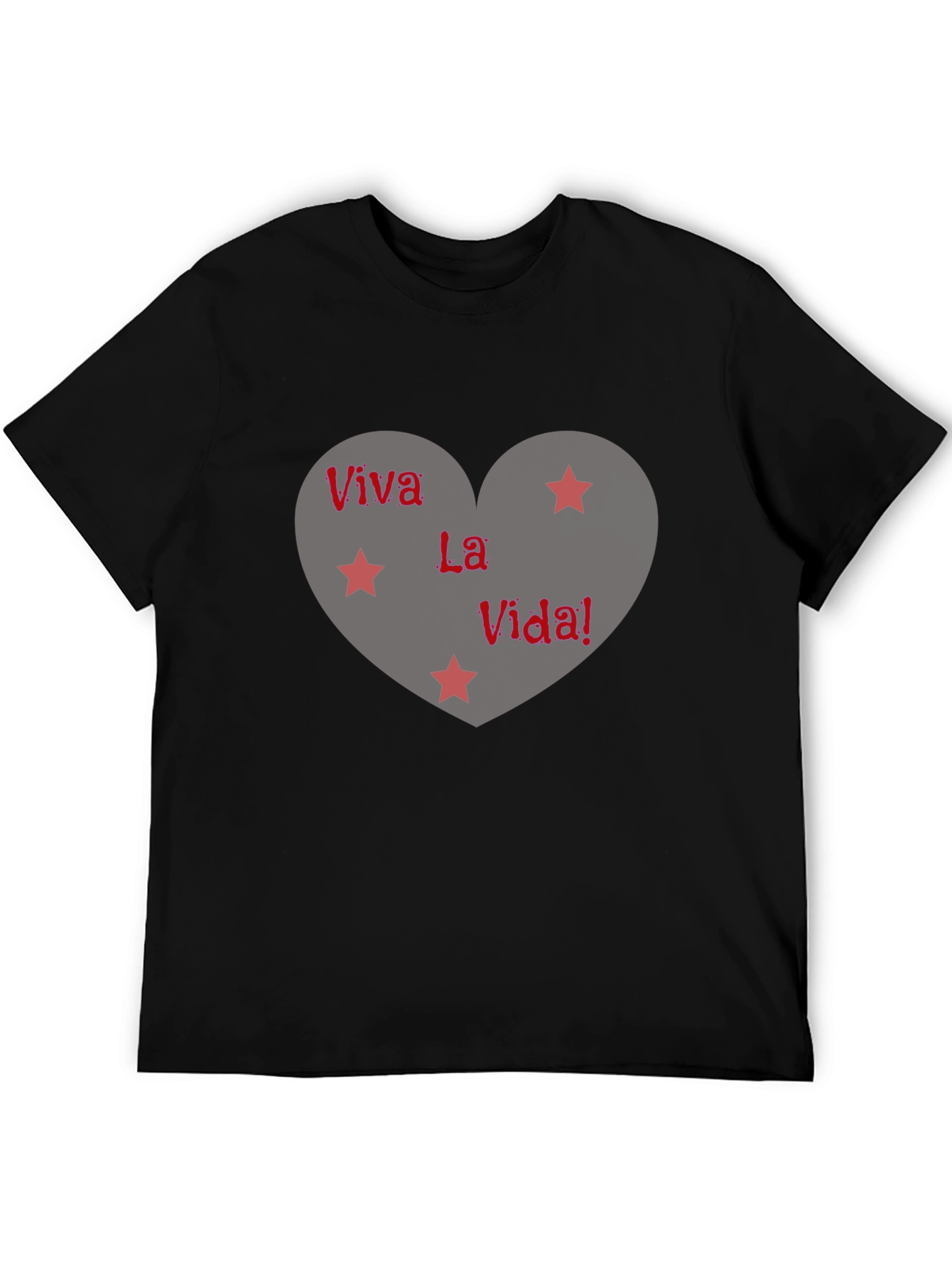 Black Viva La Vida Graphic T-Shirt - Black Cotton Tee view 5