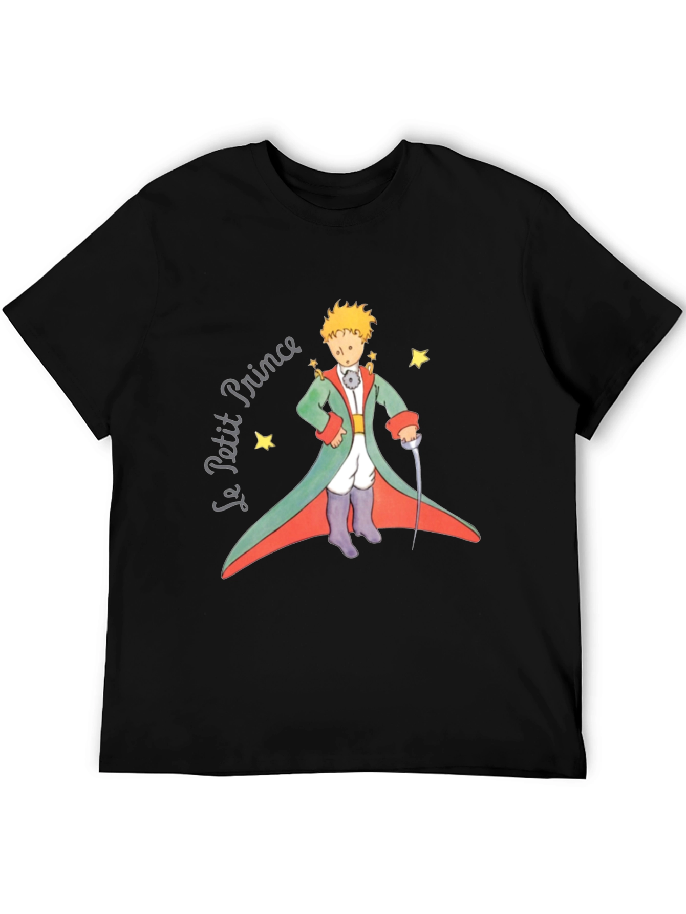 Le Petit Prince Graphic Tee - Black Cotton T-Shirt - 5