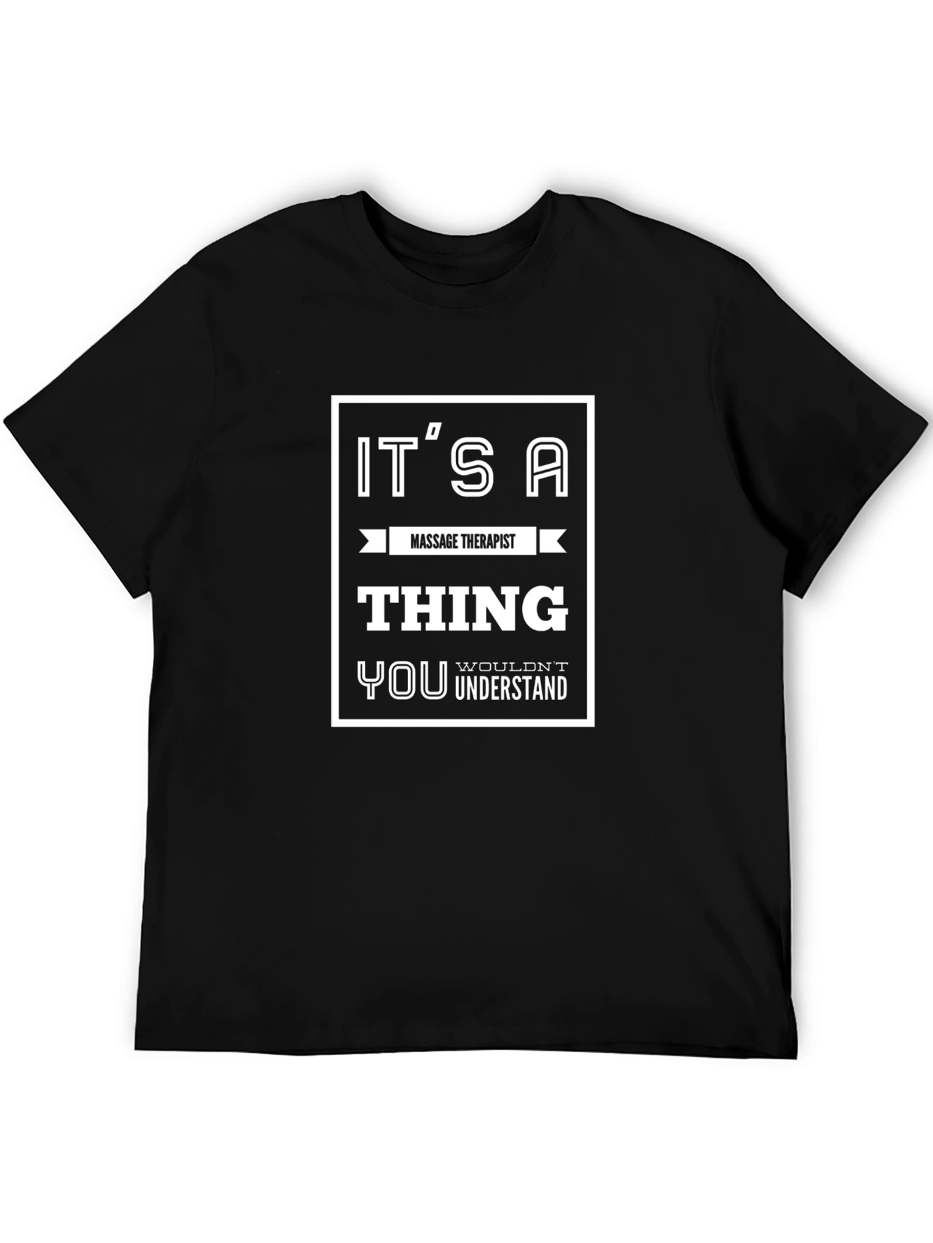 Black Massage Therapist Thing T-Shirt - Comfortable Tee view 5