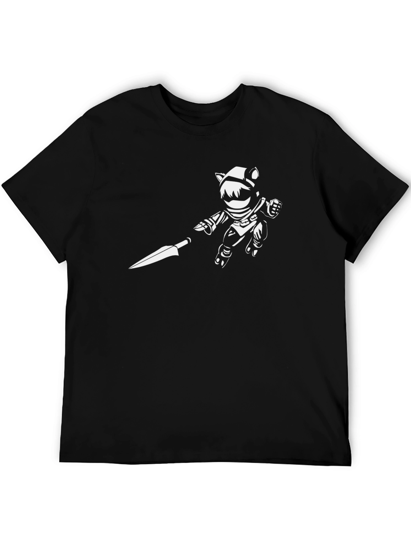 Black Astronaut Cat T-Shirt - Cool Graphic Tee view 5