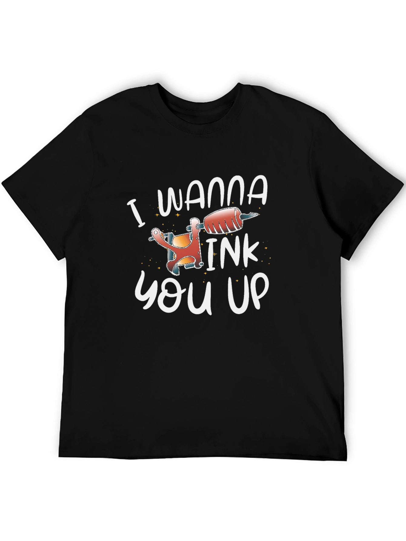 Black I Wanna Ink You Up Tattoo T-Shirt view 5