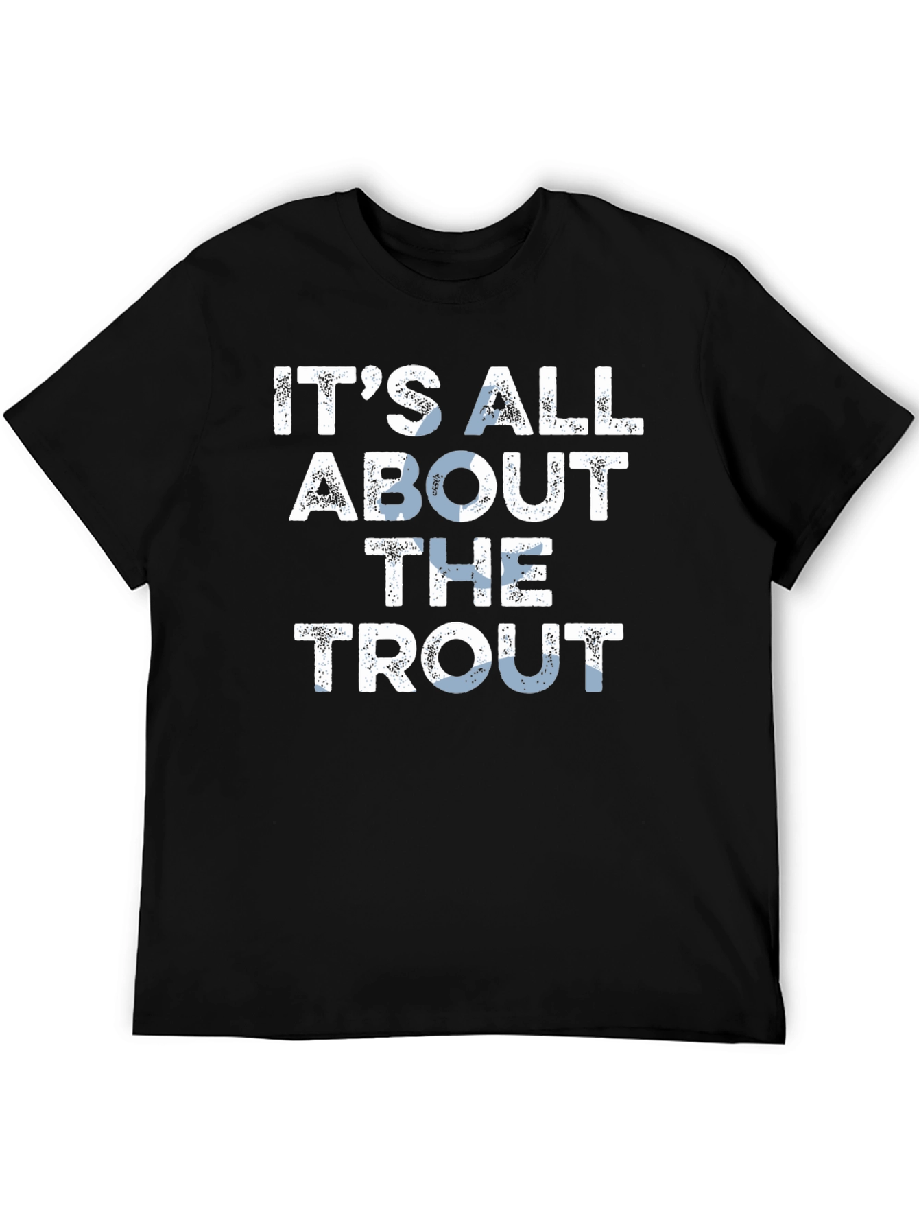 Black It's All About The Trout T-Shirt - Fishing Tee view 5
