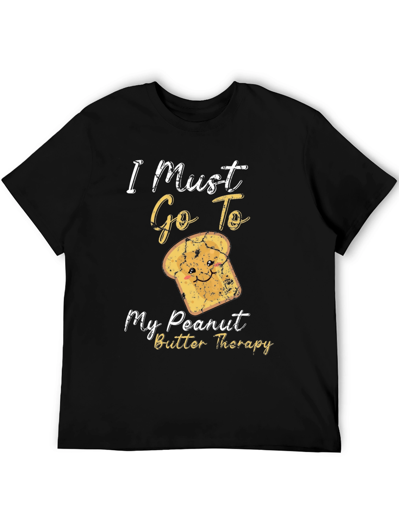 Black Peanut Butter Therapy T-Shirt - Funny Graphic Tee view 5