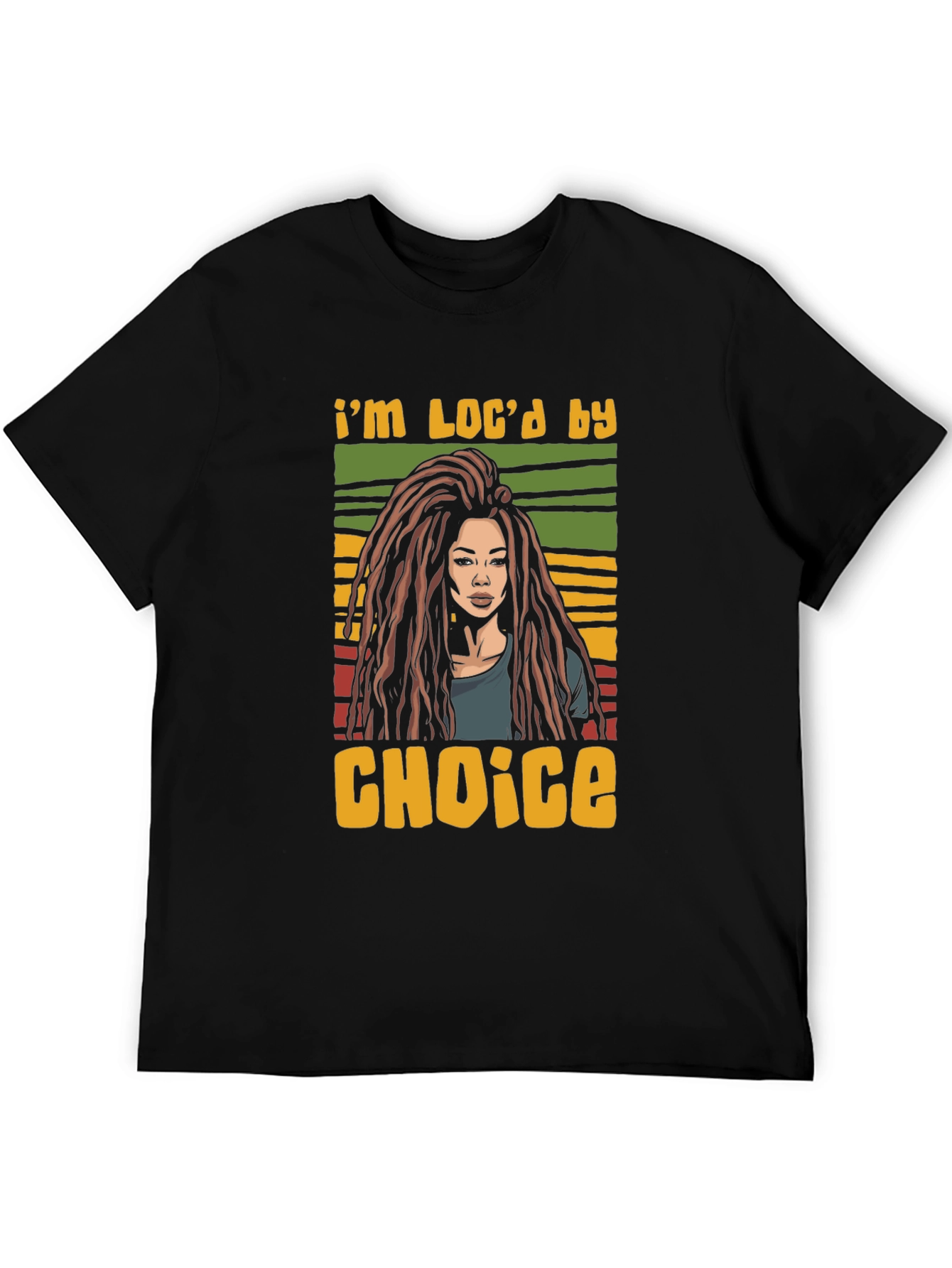 Black I'm Loc'd By Choice Graphic Tee view 5