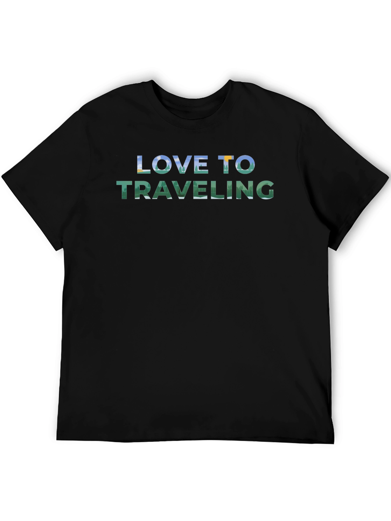 Black Love to Traveling Graphic T-Shirt view 5
