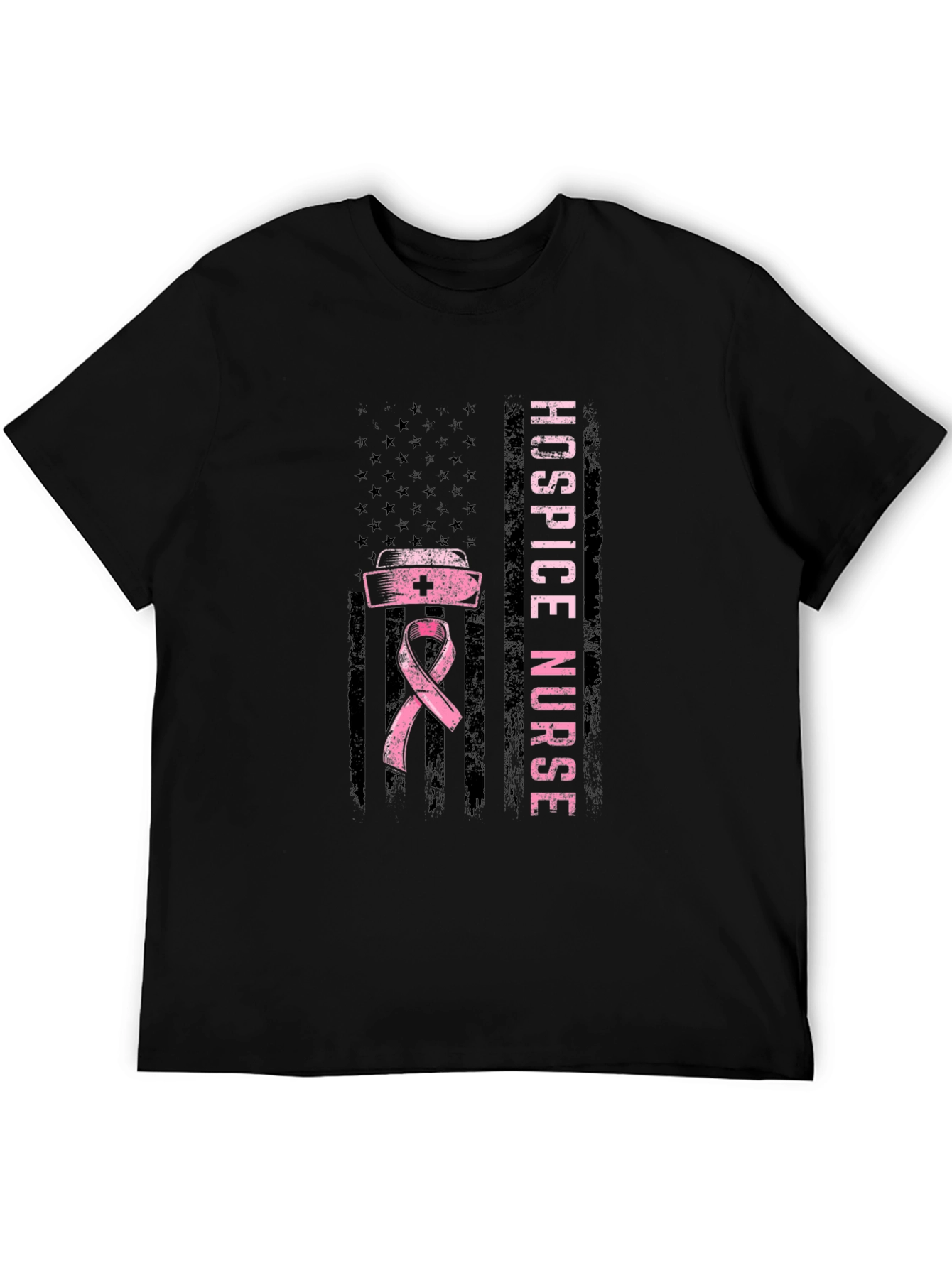 Hospice Nurse American Flag T-Shirt - 5