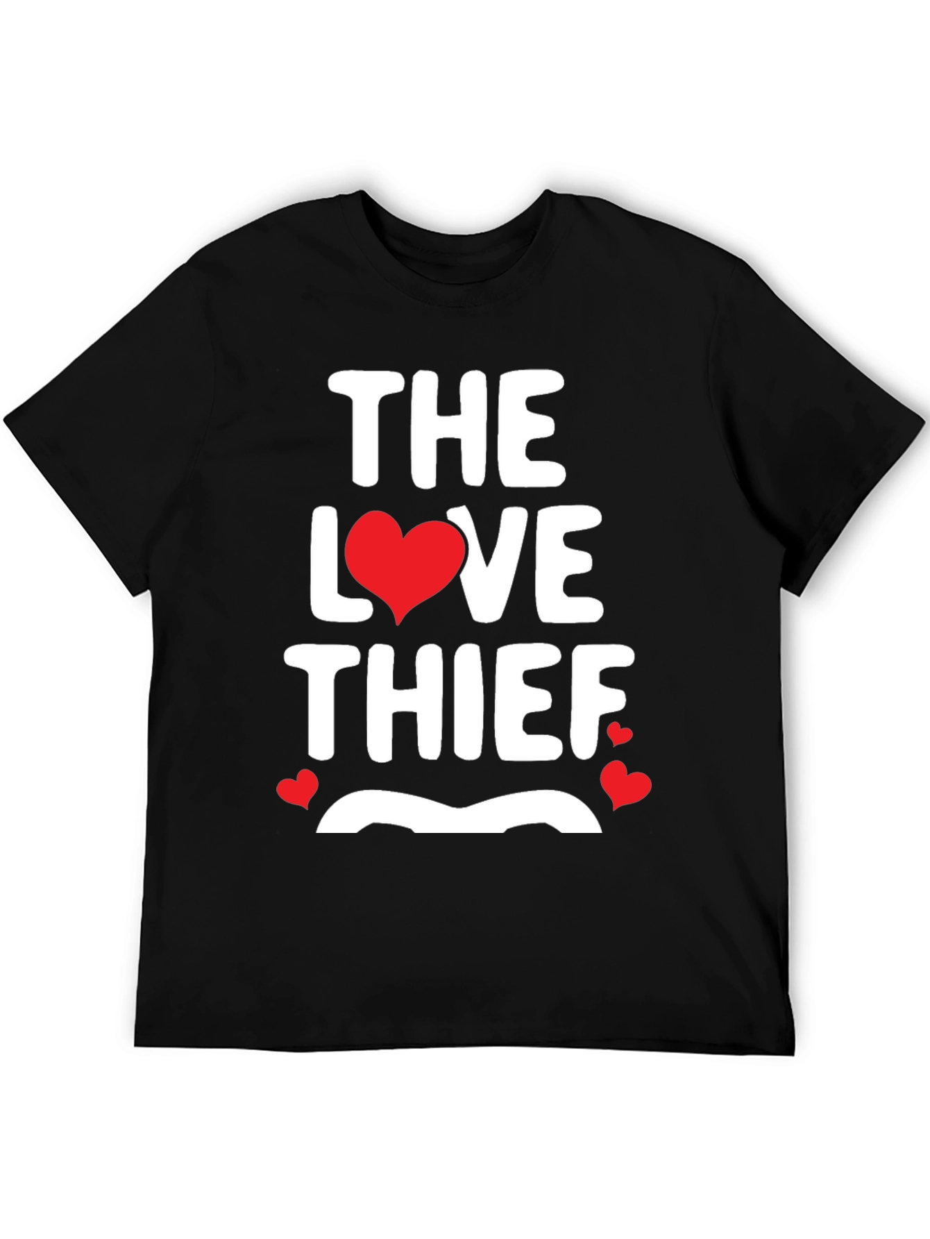 Black The Love Thief Graphic T-Shirt view 5