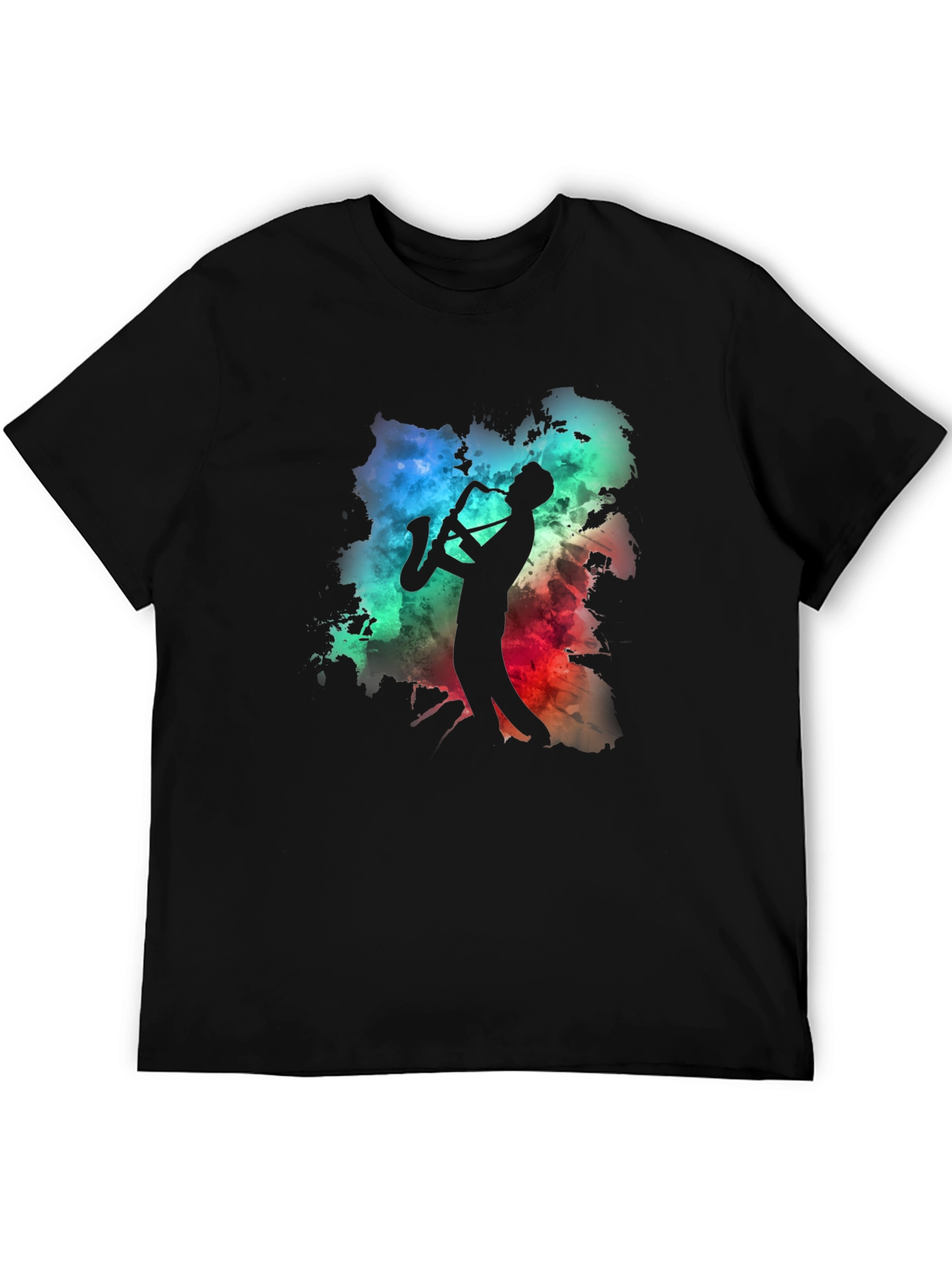 Black Cool Jazz Saxophone T-Shirt - Musician Gift Idea view 5
