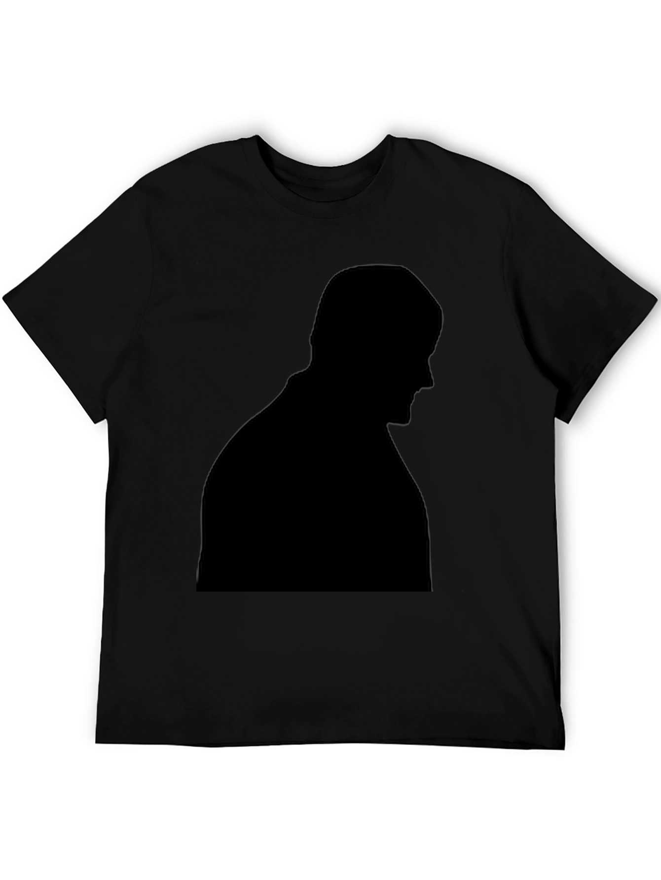 Black Silhouette Graphic Tee - Mens Black T-Shirt view 5