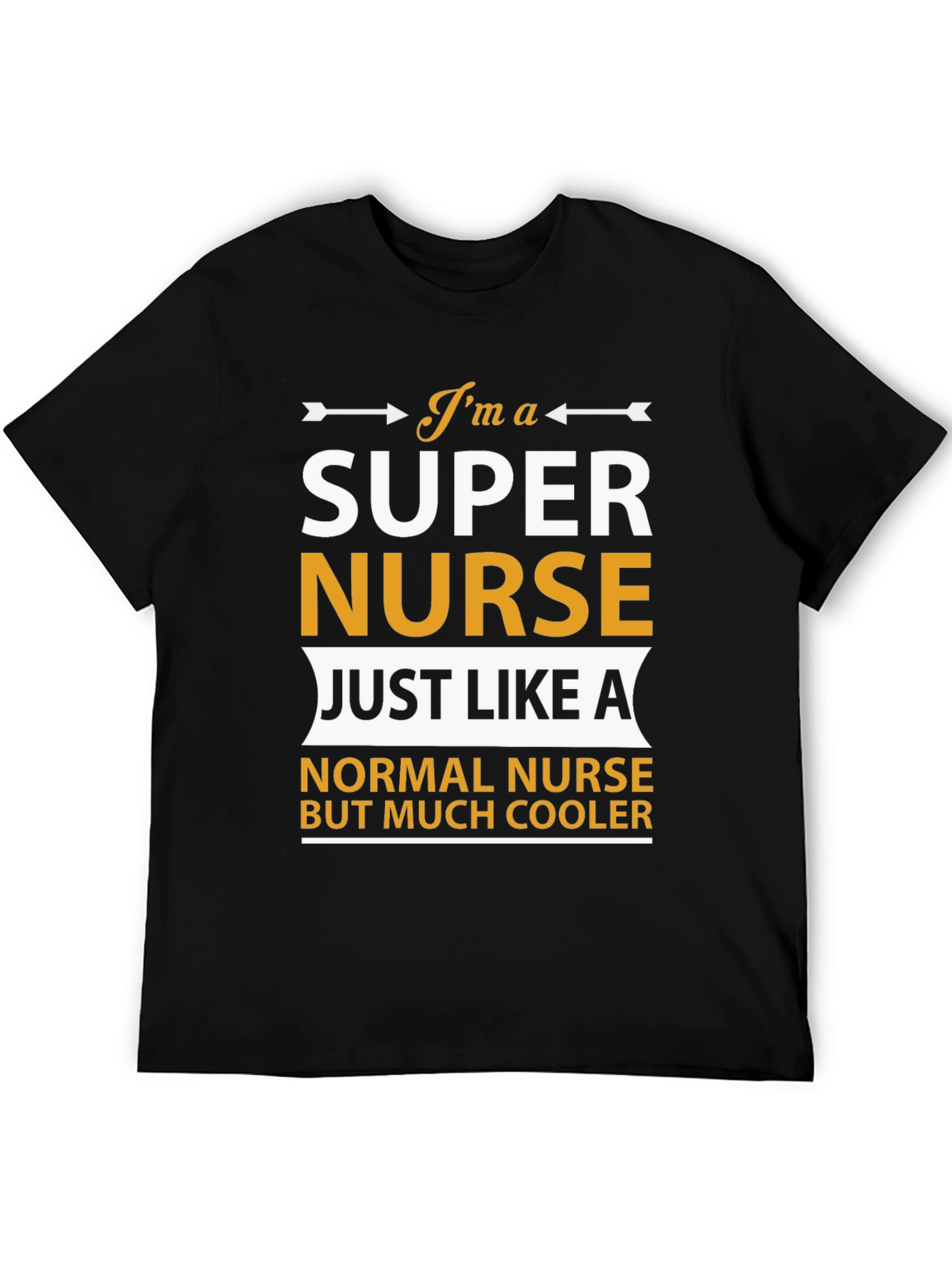 Black Super Nurse T-Shirt - Cool Nurse Apparel view 5