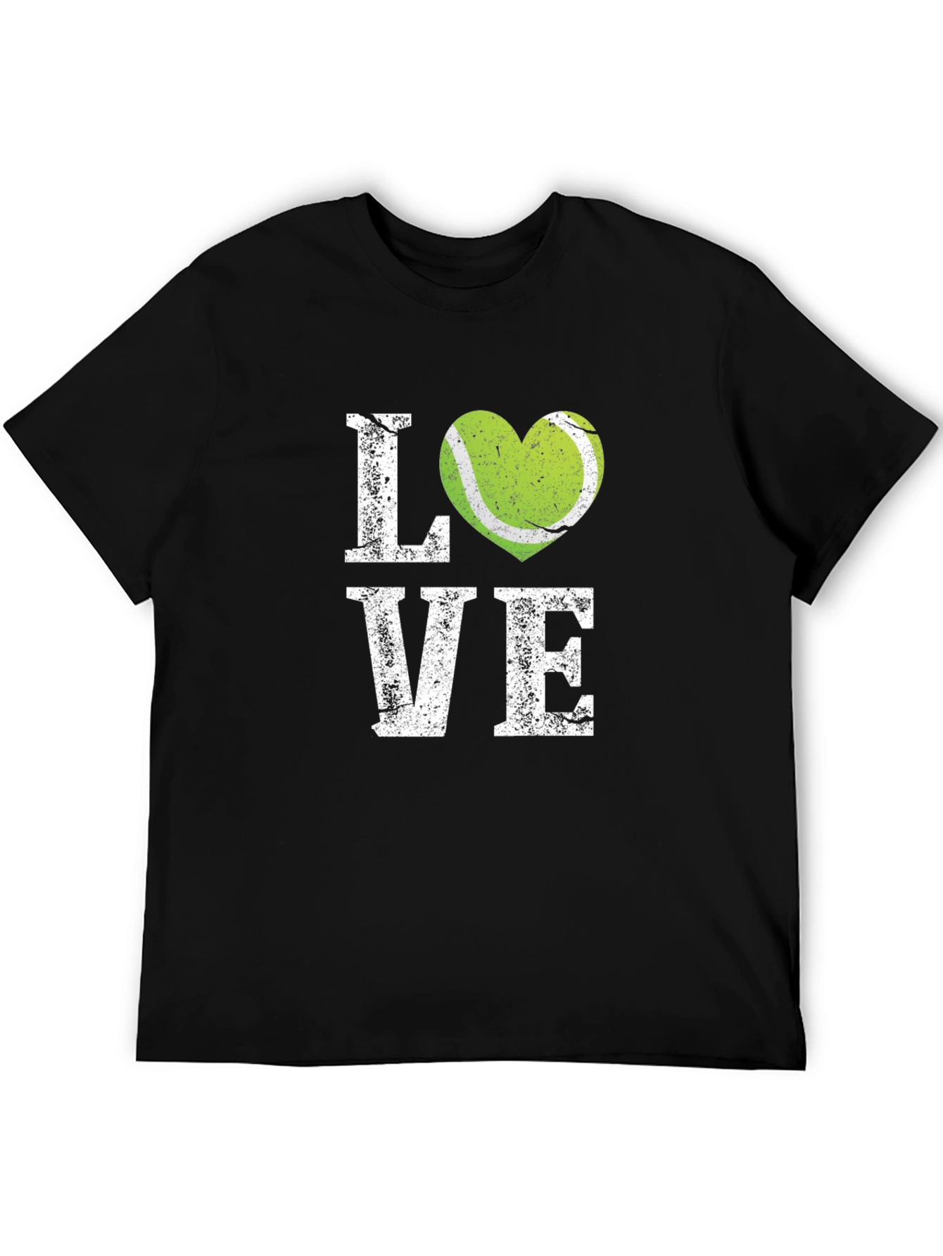 Black Tennis Love Graphic T-Shirt view 5