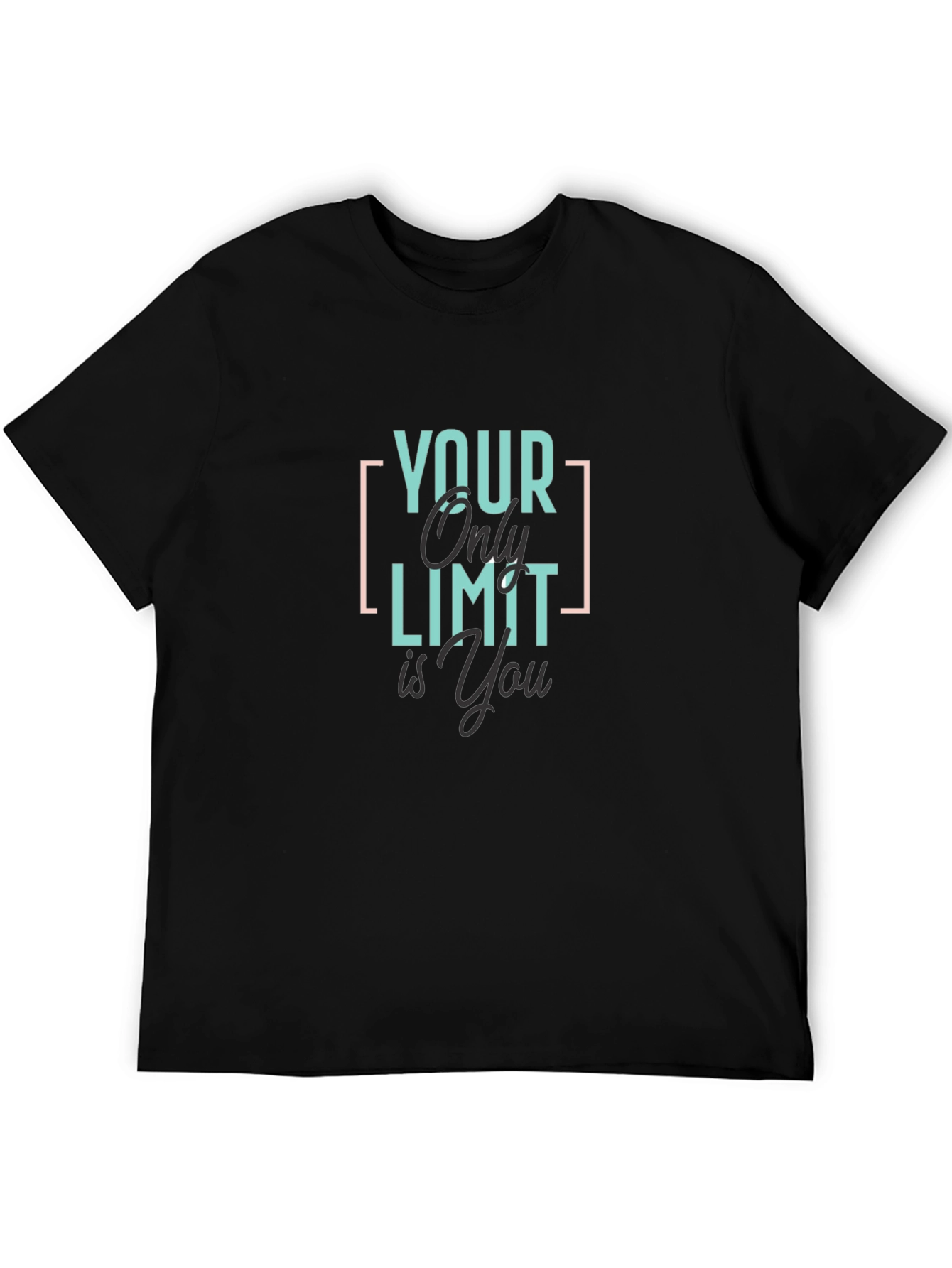 Black Your Only Limit Is You Graphic T-Shirt - Black view 5