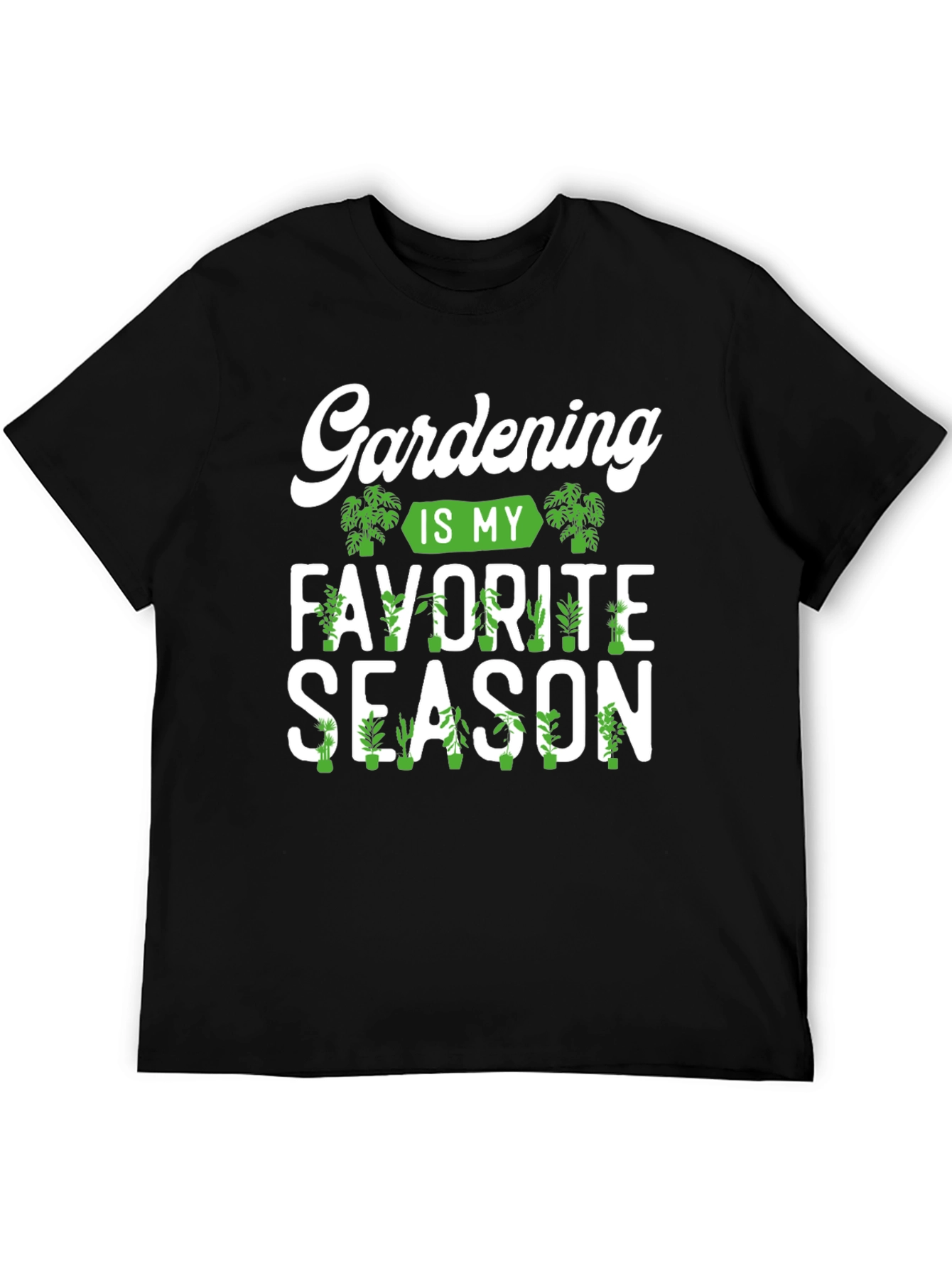 Black Gardening is my Favorite Season T-Shirt view 5