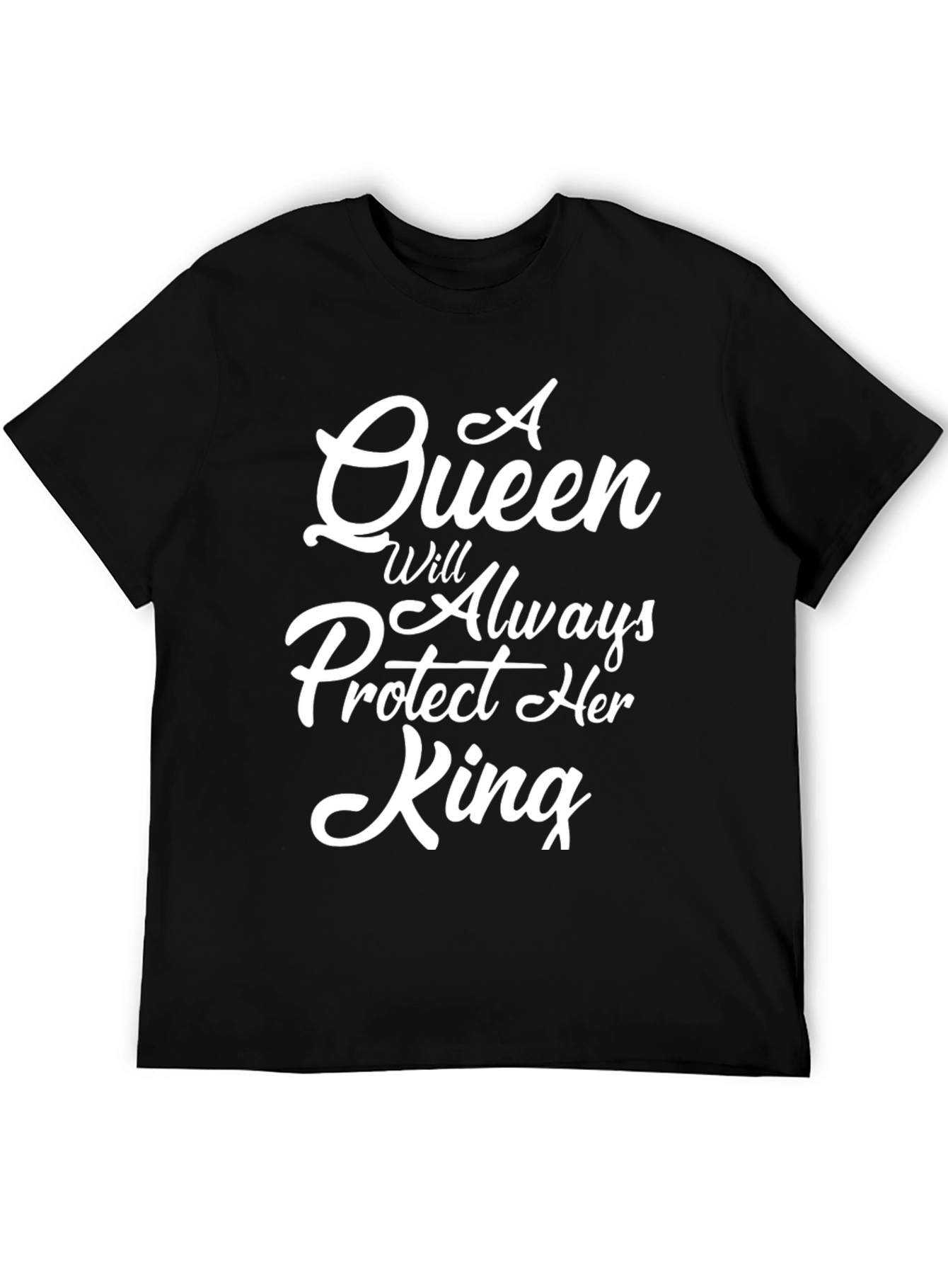 Black Queen Will Always Protect Her King - T-Shirt view 5
