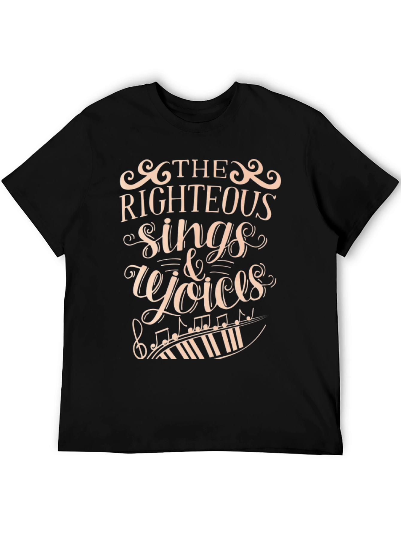 Black Righteous Sings & Rejoices Graphic Tee view 5