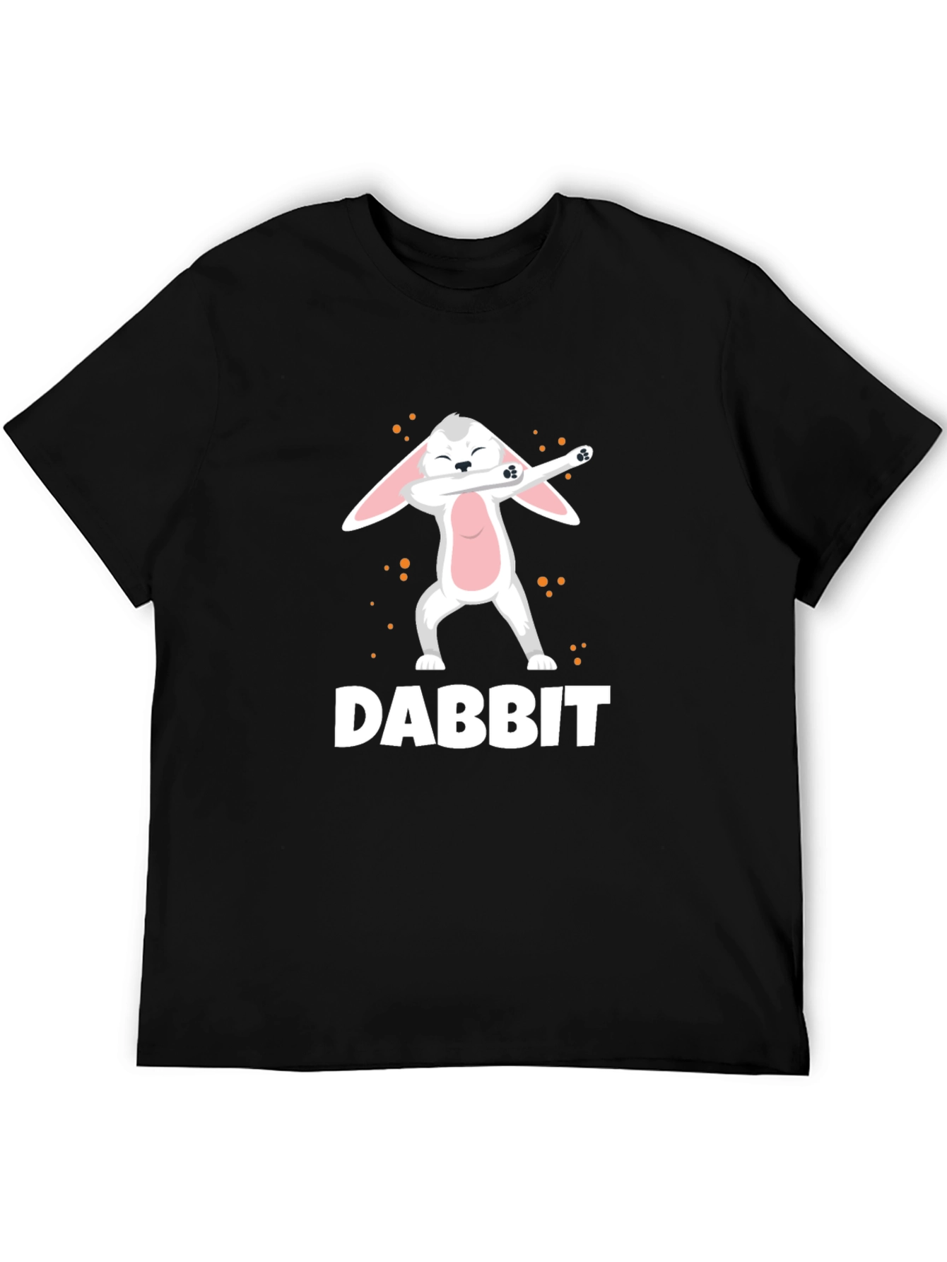 Black Dabbit Dab Dancing Rabbit Funny Graphic Tee view 5