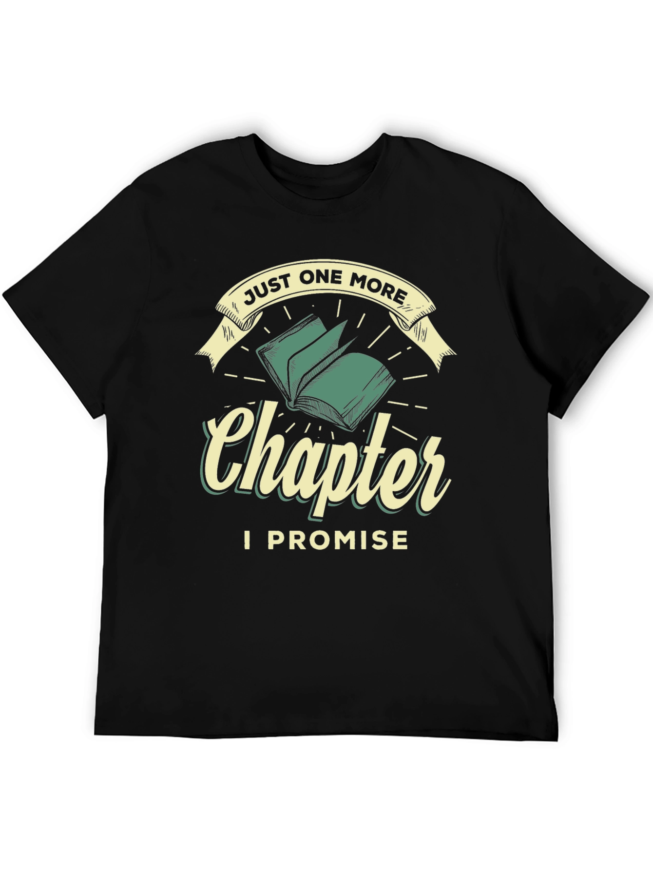 Black Just One More Chapter T-Shirt view 5
