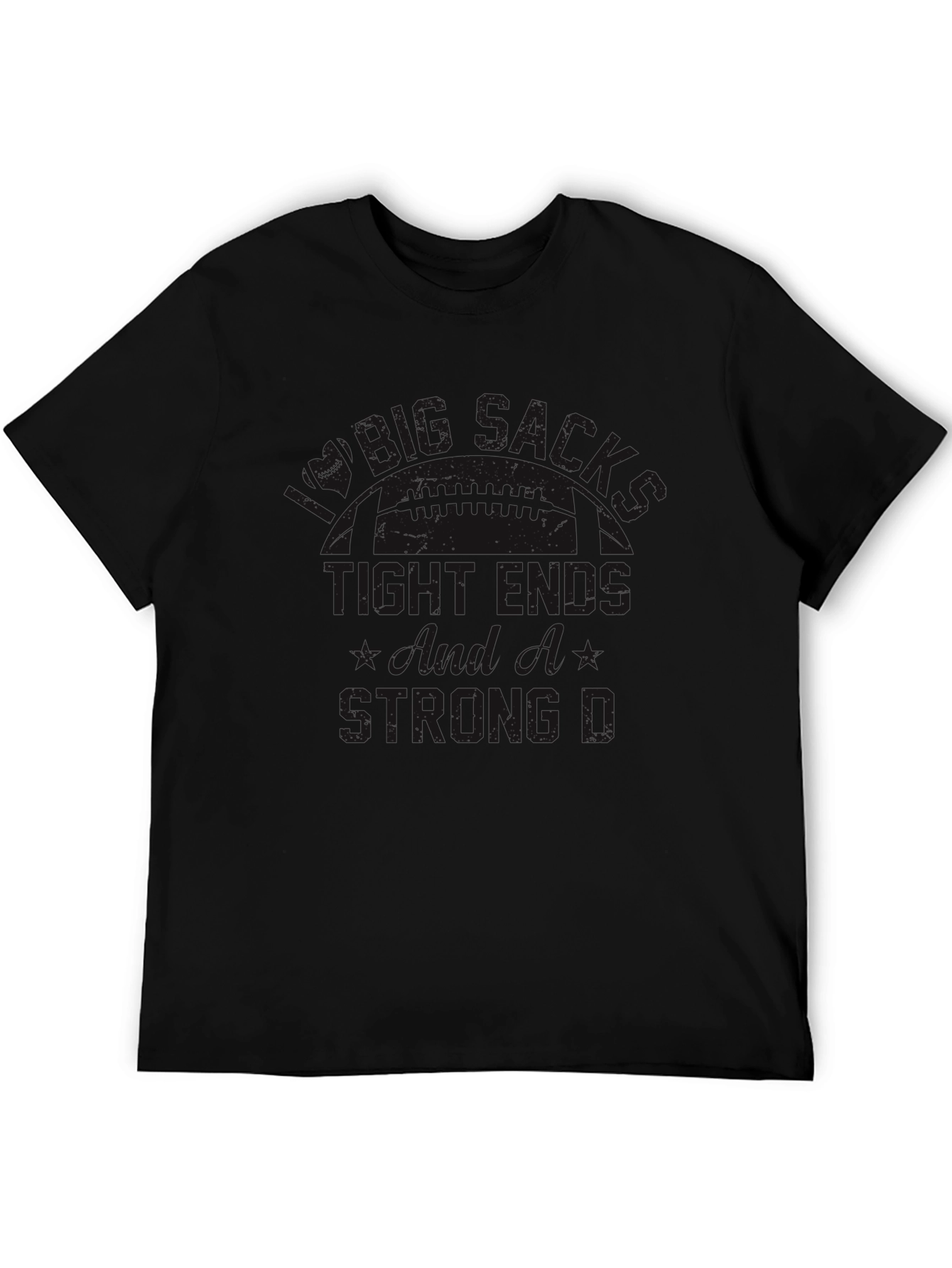Black Black Graphic Print T-Shirt Casual Wear view 5