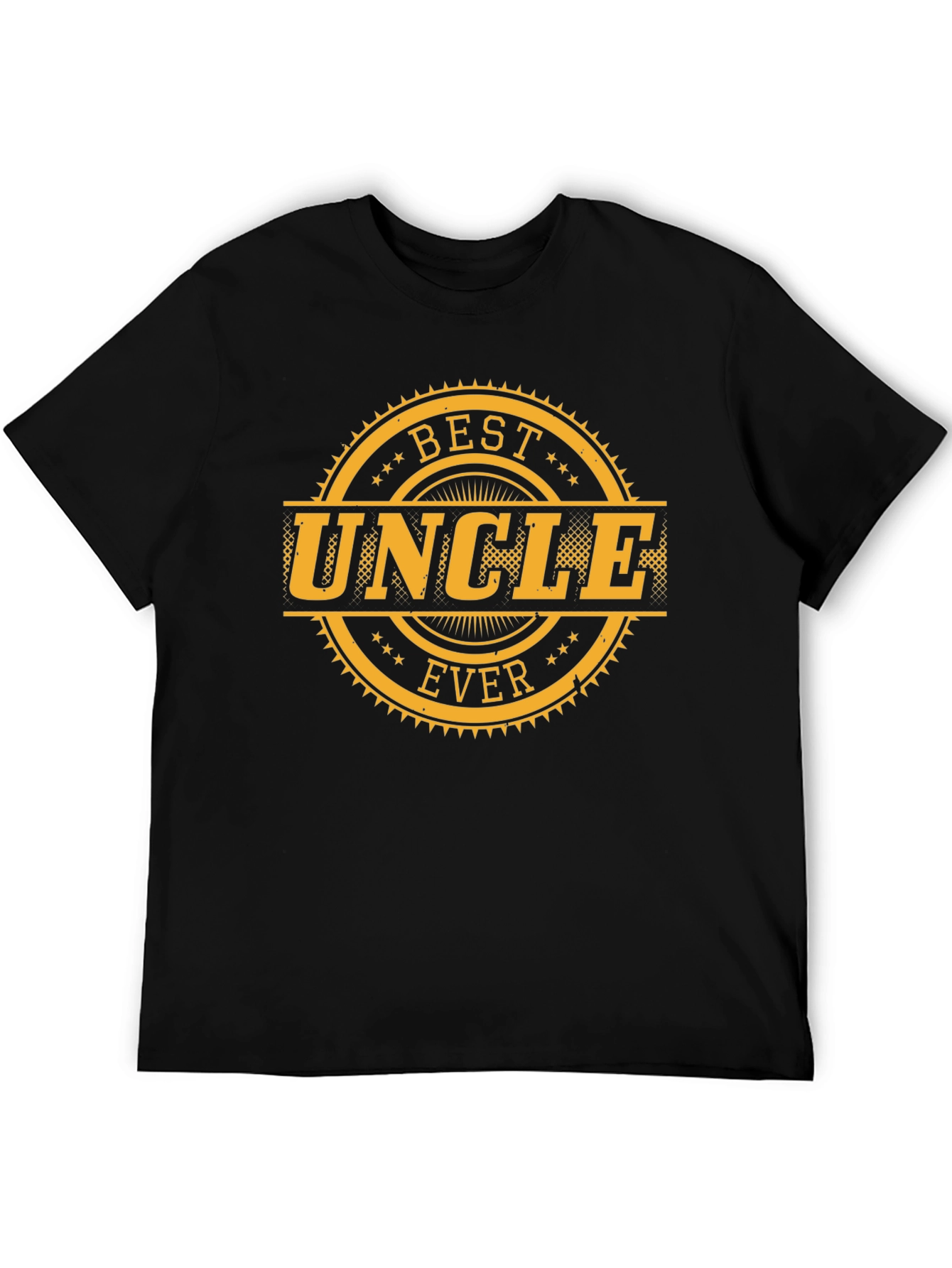 Black Best Uncle Ever T-Shirt - Novelty Family Gift view 5